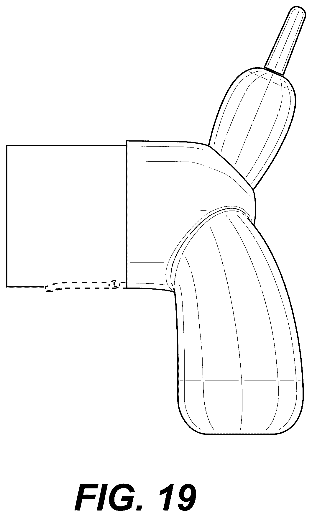 Patent USD1100537 Figure 19 – Plastic bag dispenser