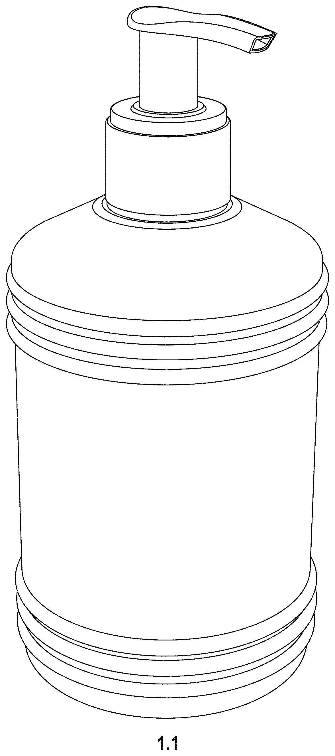 Patent USD1100538 Figure 1 – Soap dispenser