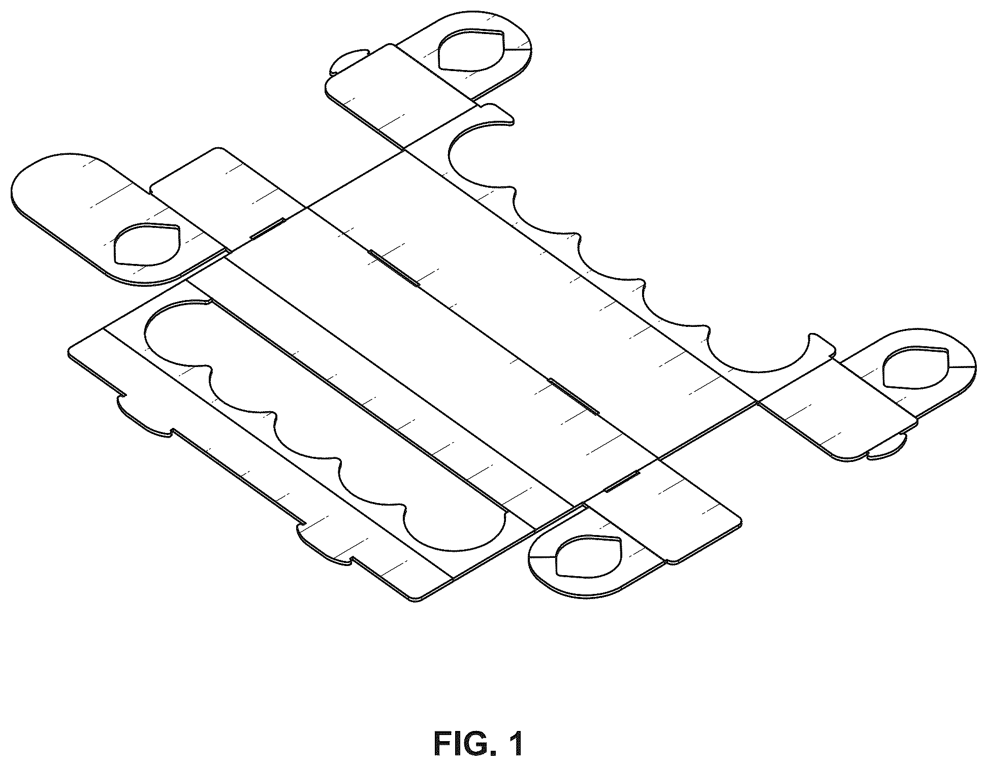 Patent USD1100540 Figure 1 – Product holder system form