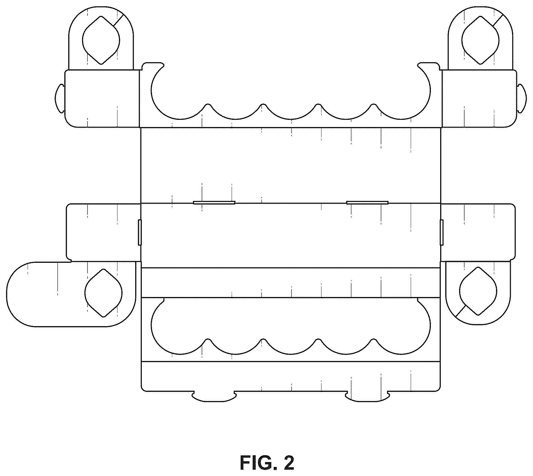 Patent USD1100540 Figure 2 – Product holder system form
