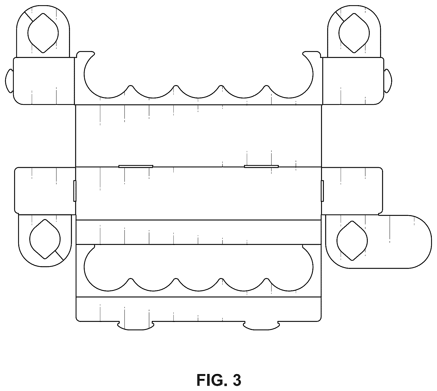 Patent USD1100540 Figure 3 – Product holder system form