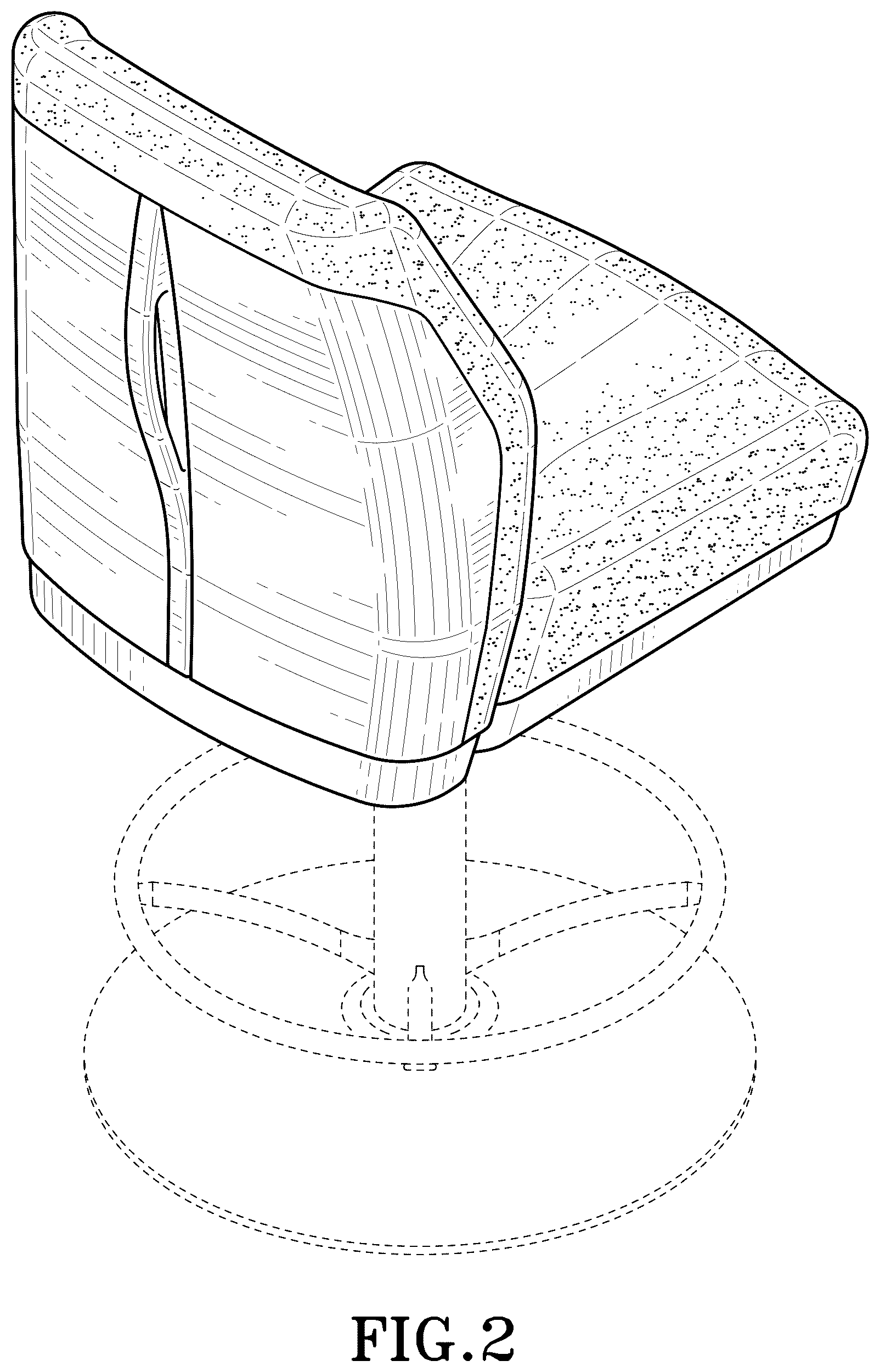 Patent USD1100555 Figure 2 – Chair