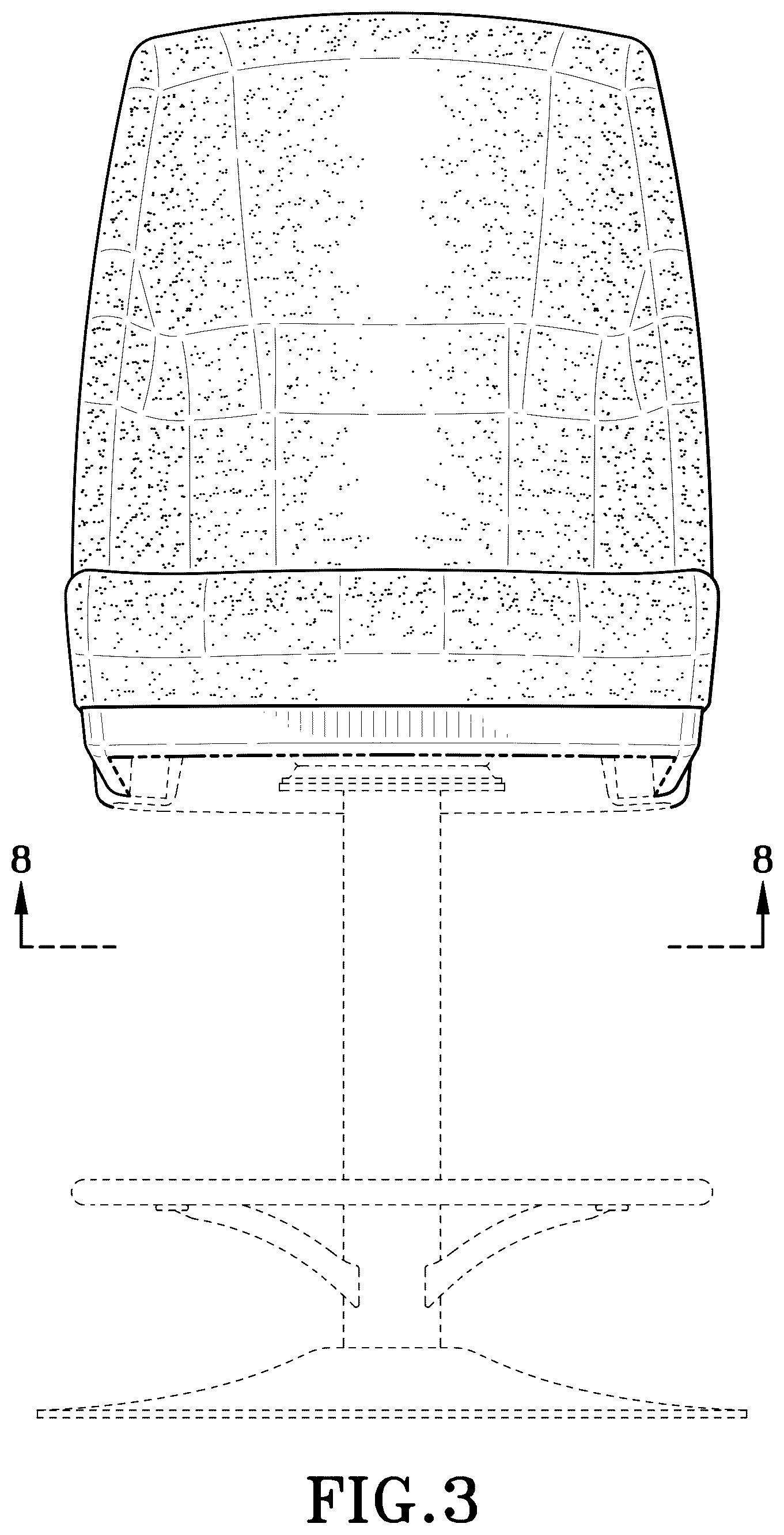 Patent USD1100555 Figure 3 – Chair