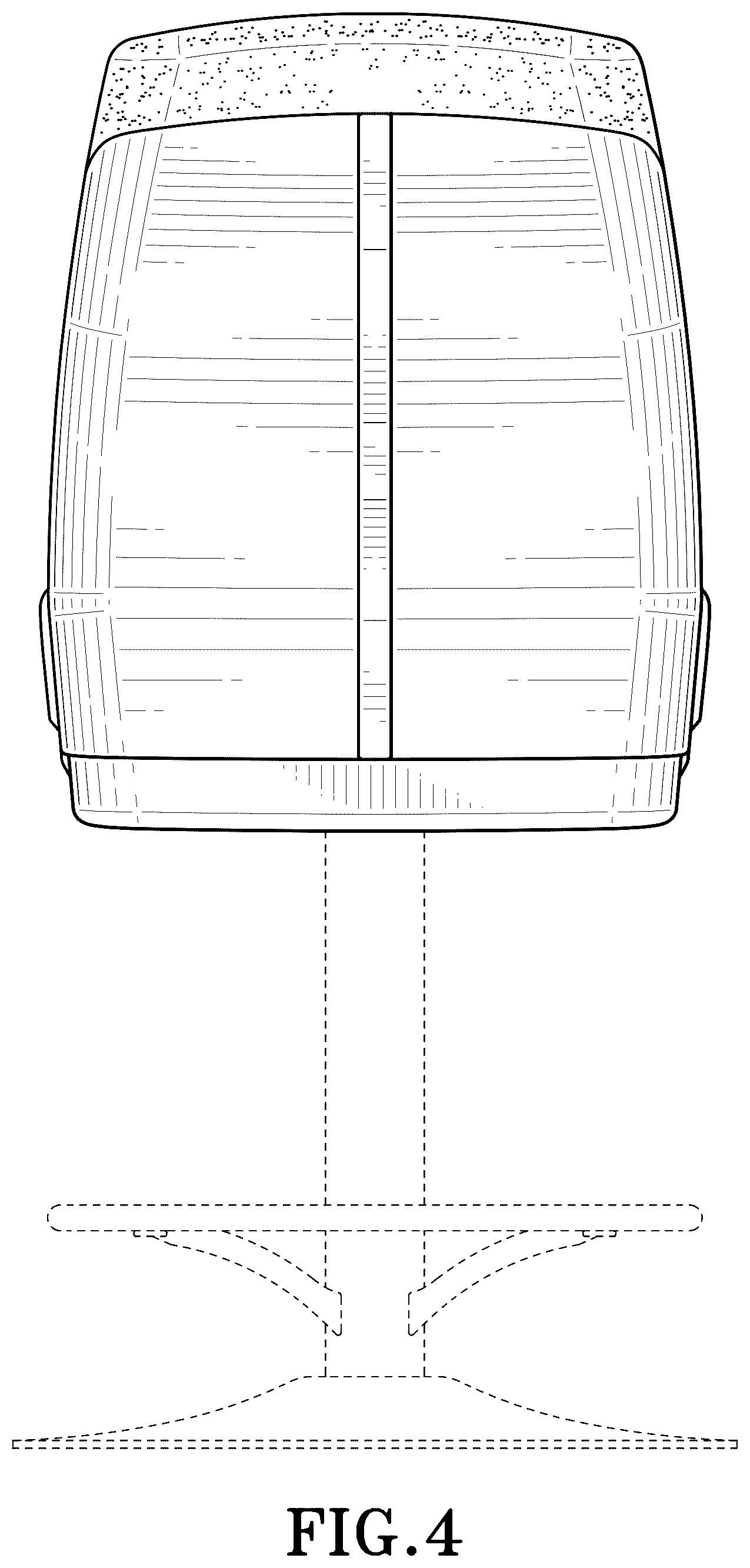 Patent USD1100555 Figure 4 – Chair