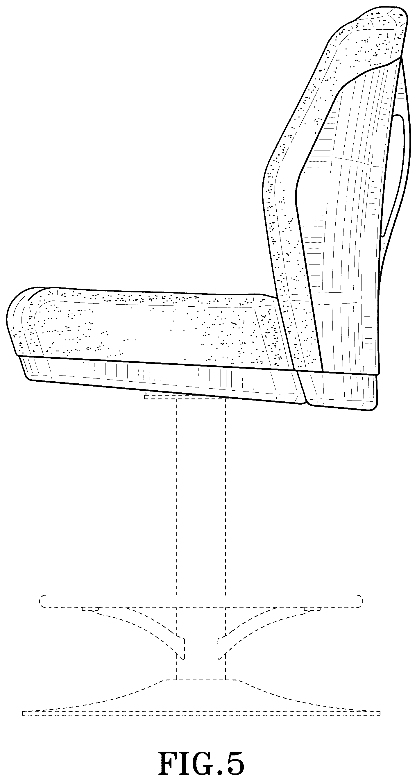 Patent USD1100555 Figure 5 – Chair