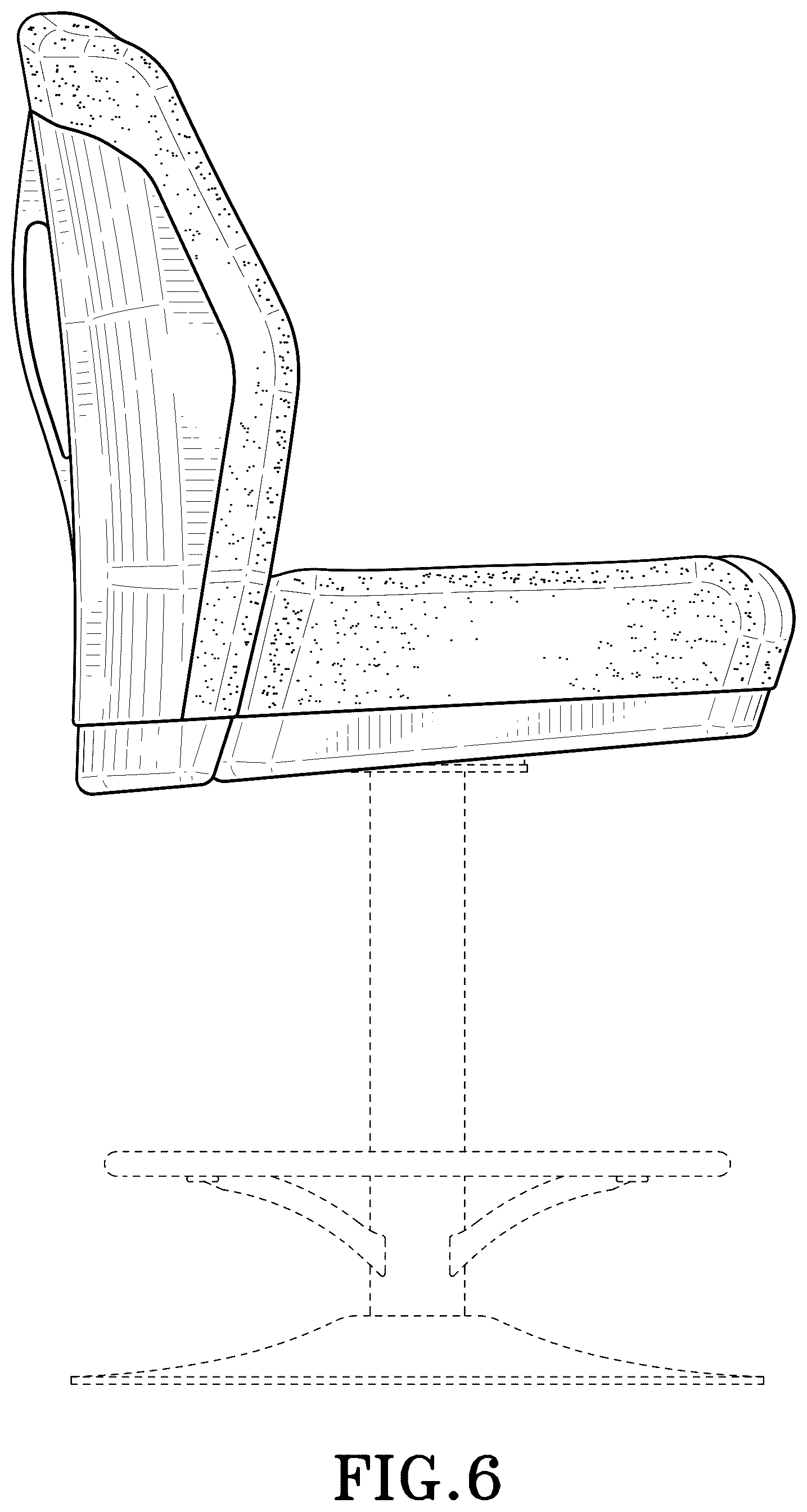 Patent USD1100555 Figure 6 – Chair