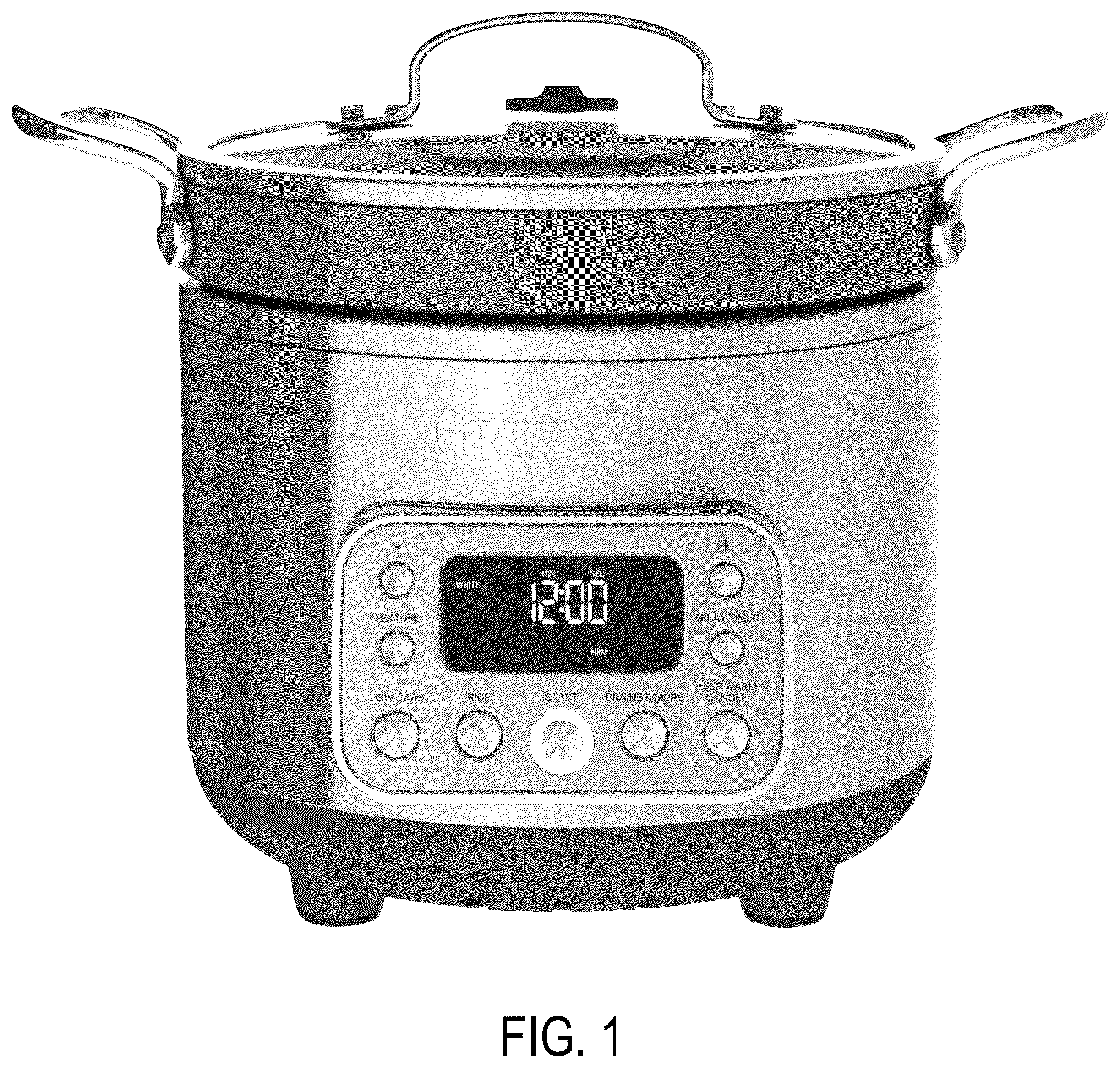 Patent USD1100573 Figure 1 – Automatic cooker