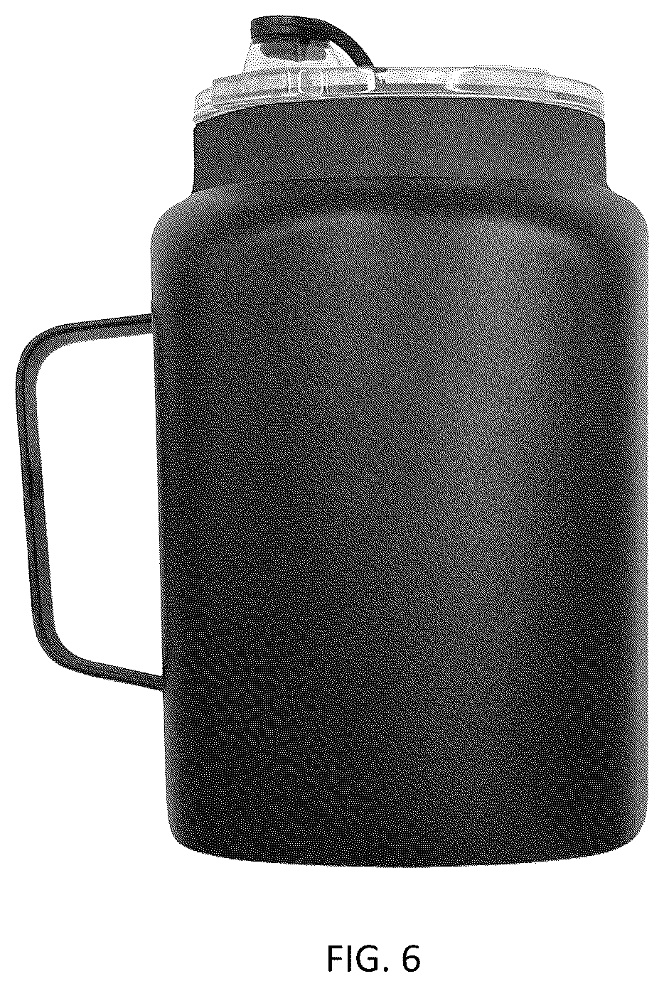 Patent USD1100591 Figure 6 – Water bottle