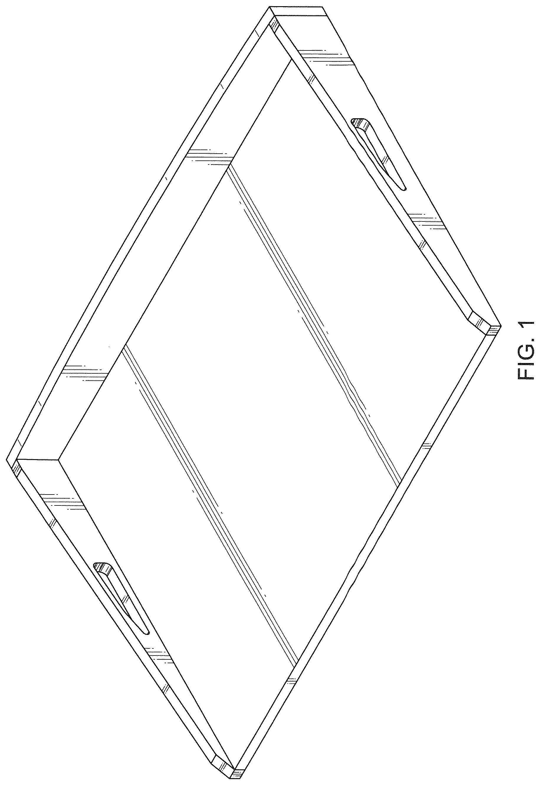 Patent USD1100593 Figure 1 – Food tray