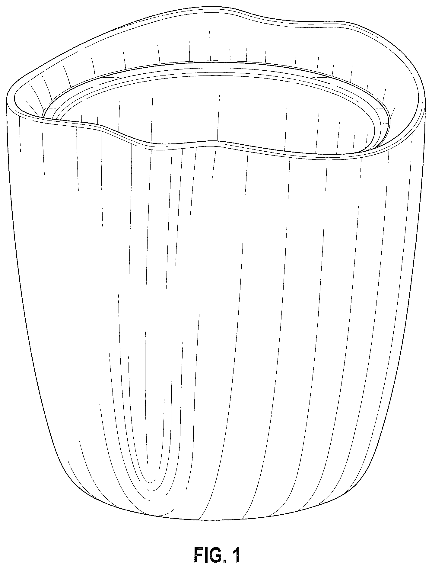 Patent USD1100597 Figure 1 – Ice bucket