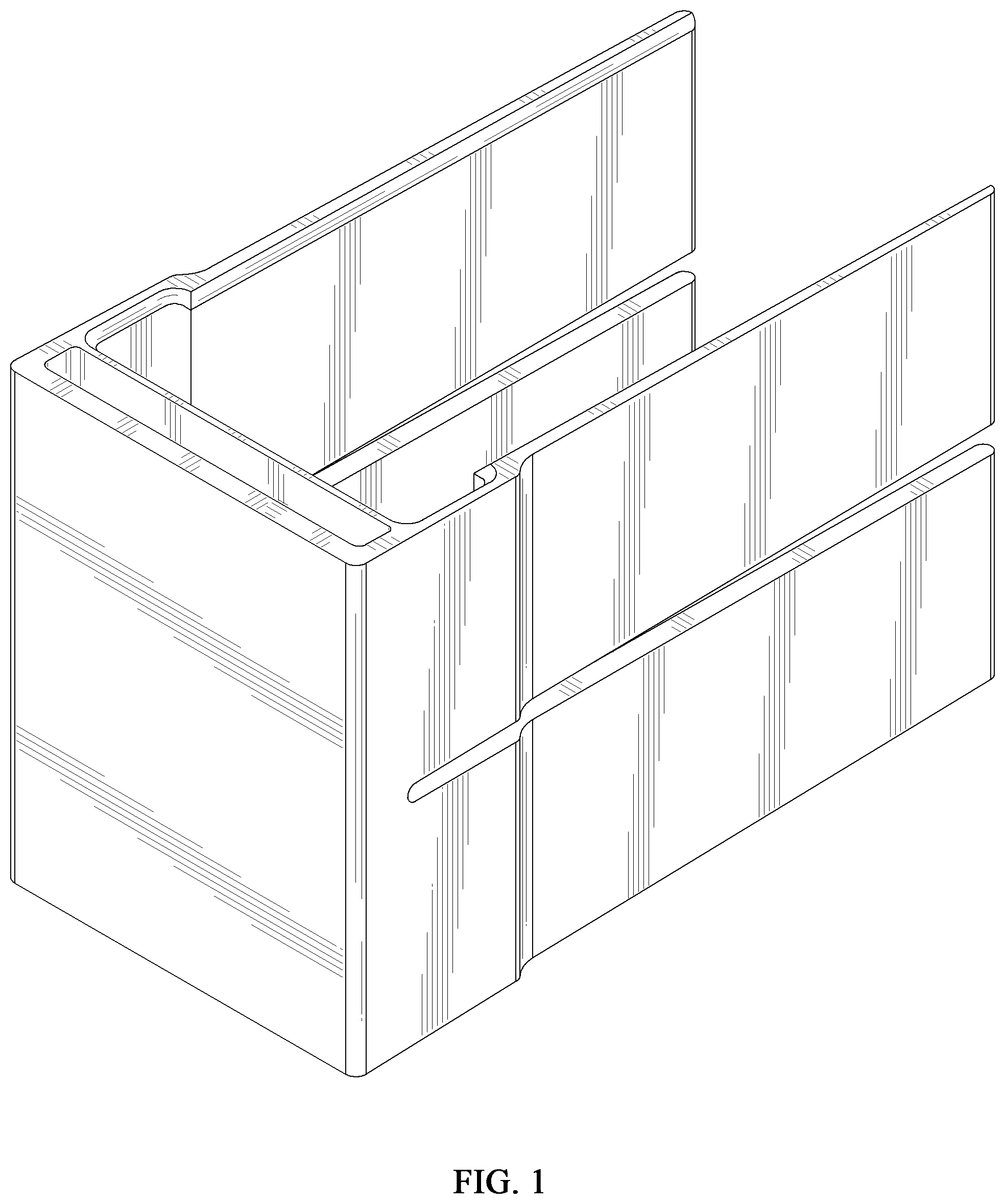 Patent USD1100619 Figure 1 – Auxiliary frame for curtain cutting