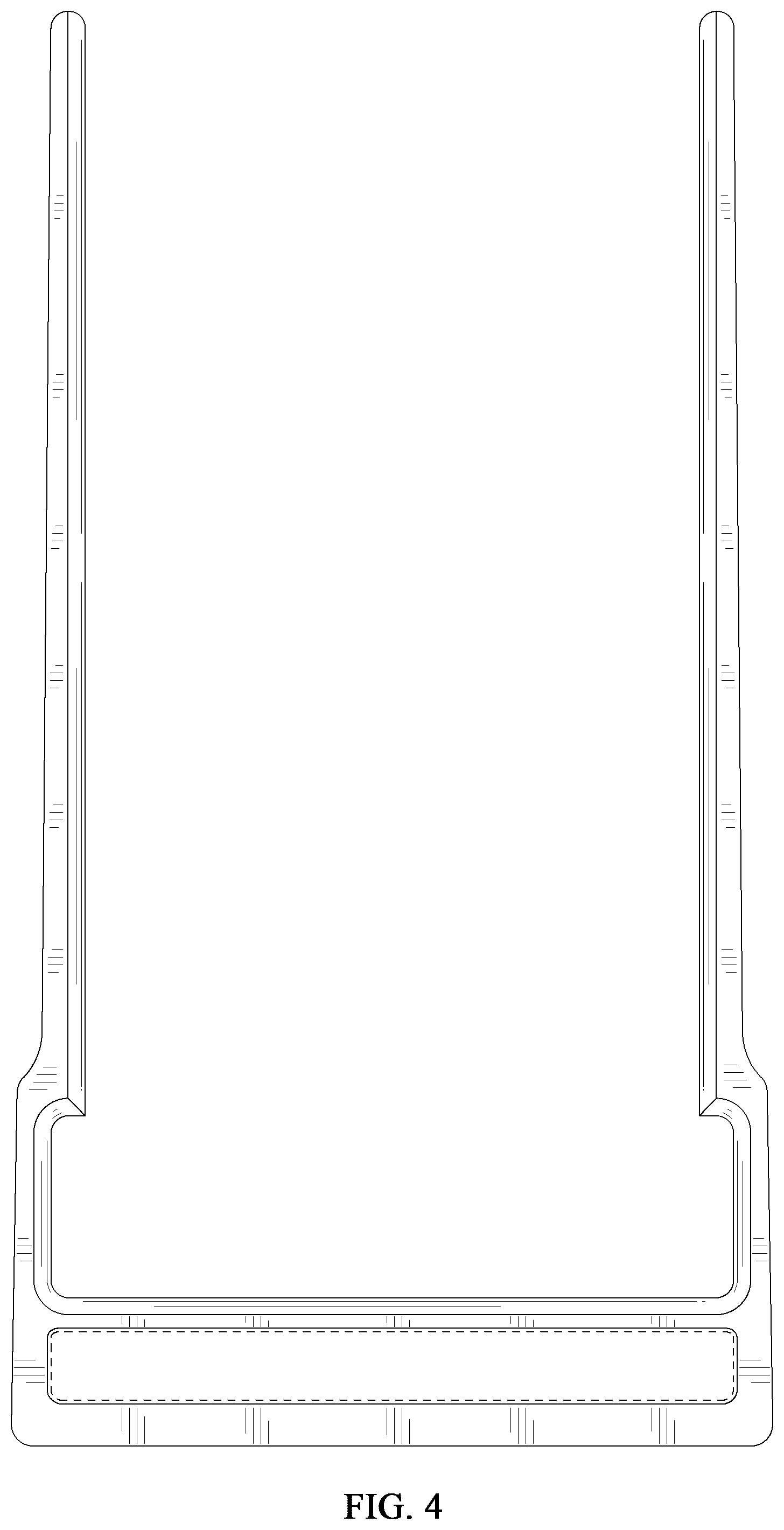 Patent USD1100619 Figure 4 – Auxiliary frame for curtain cutting
