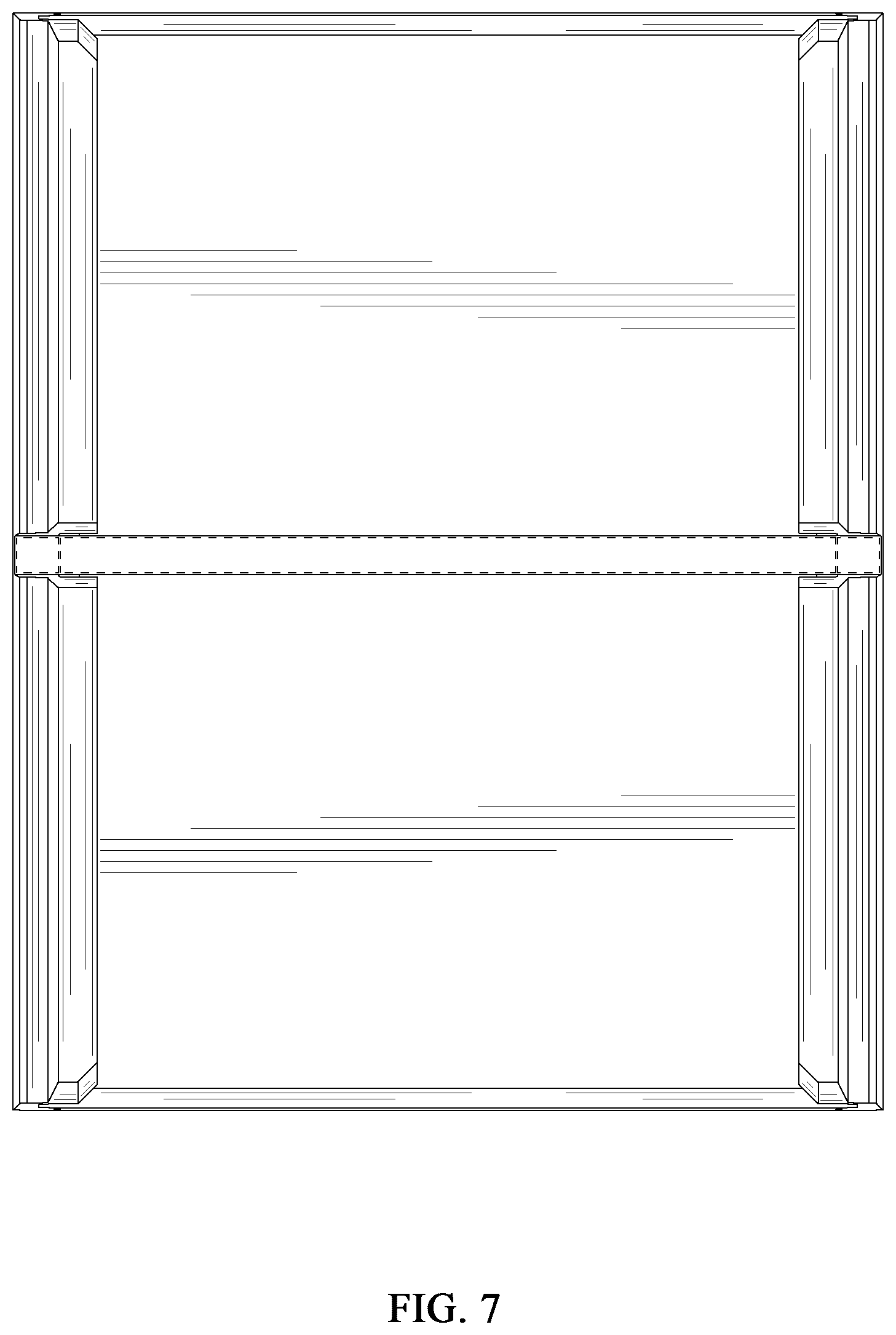 Patent USD1100619 Figure 7 – Auxiliary frame for curtain cutting