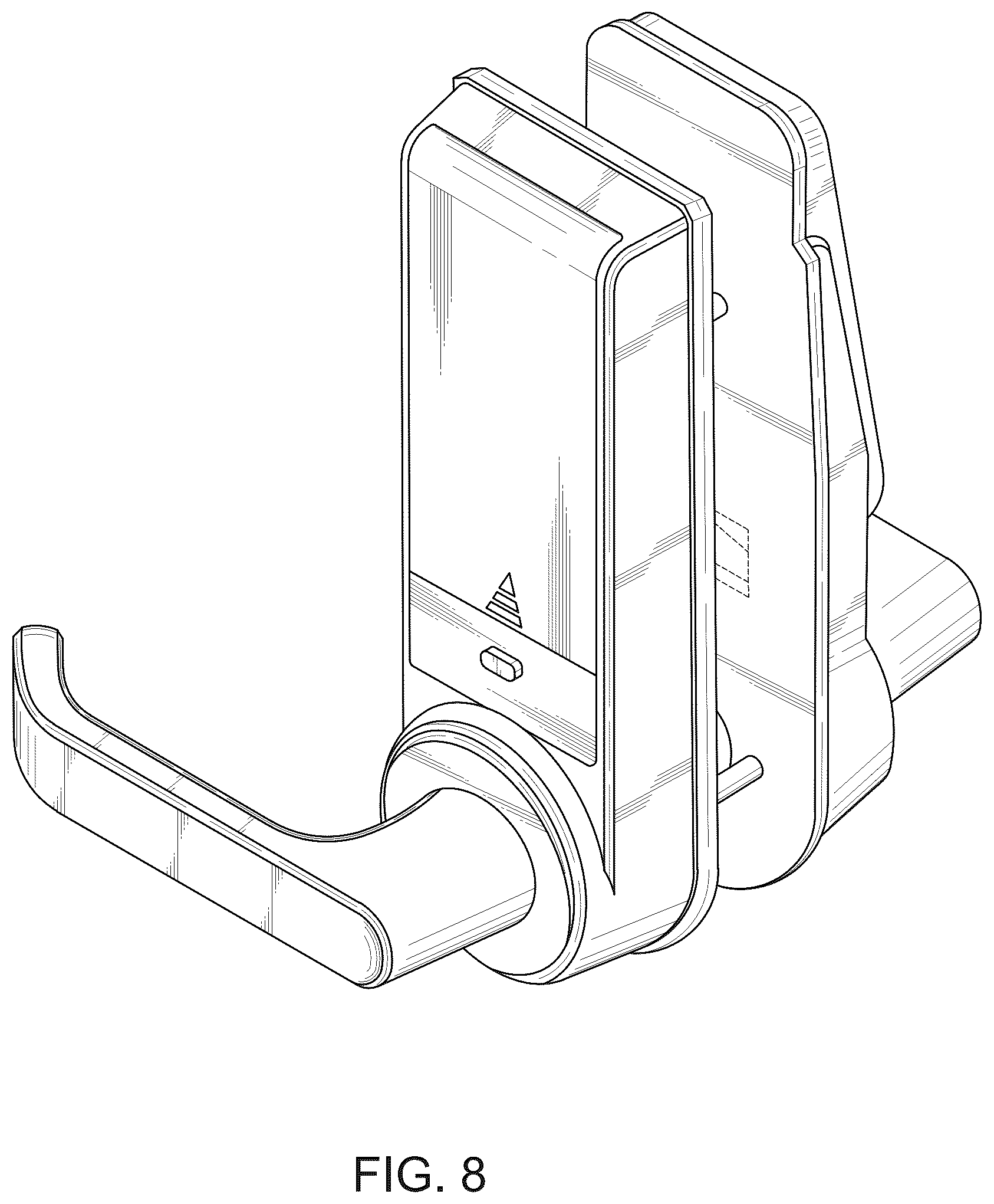 Patent USD1100622 Figure 8 – Intelligent lock set
