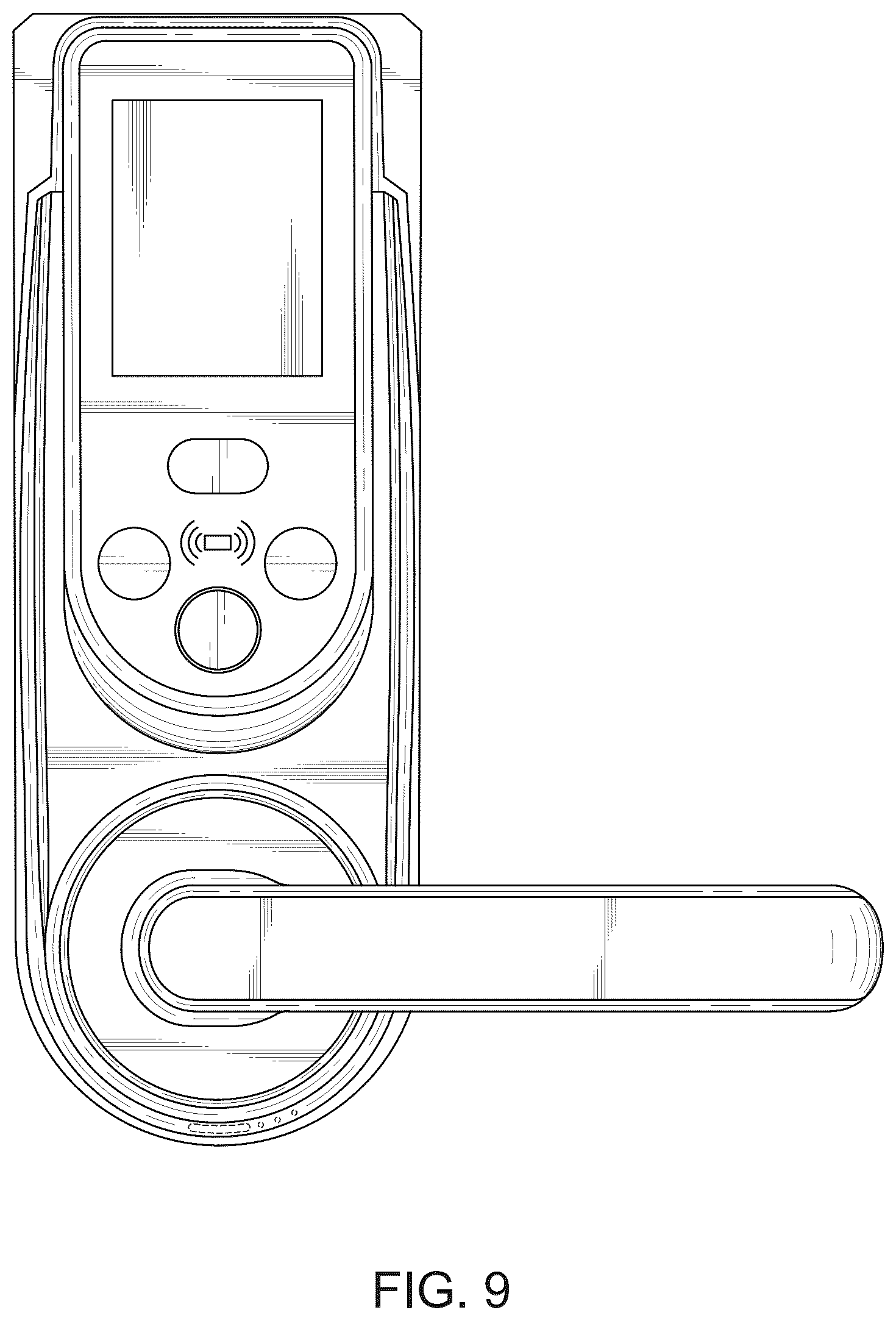 Patent USD1100622 Figure 9 – Intelligent lock set