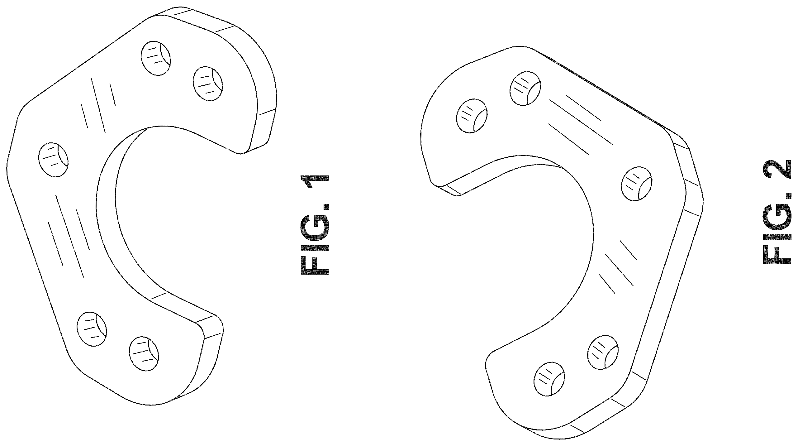 Patent USD1100631 Figure 1 – Wide blind fastener plate
