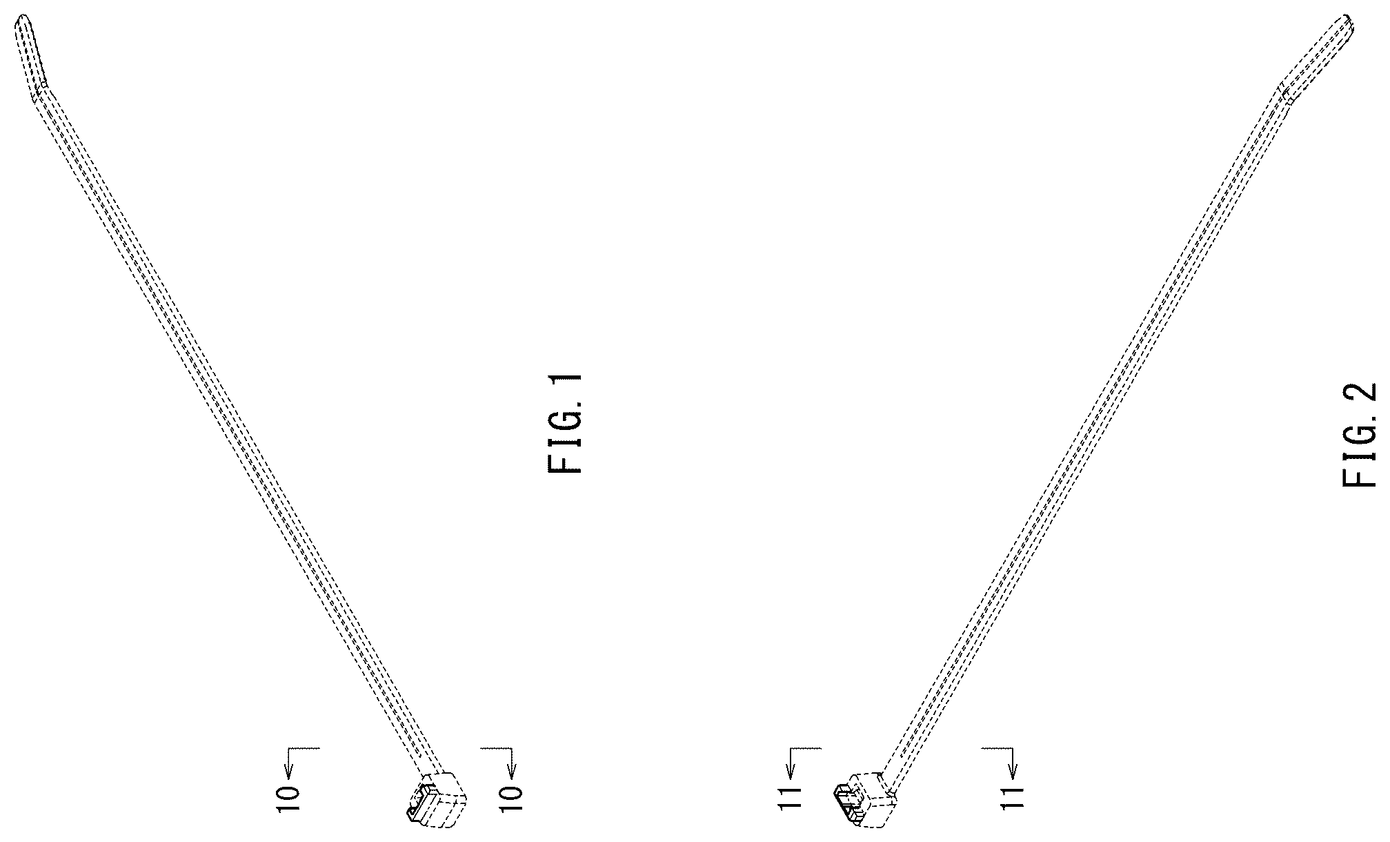 Patent USD1100634 Figure 1 – Cable tie