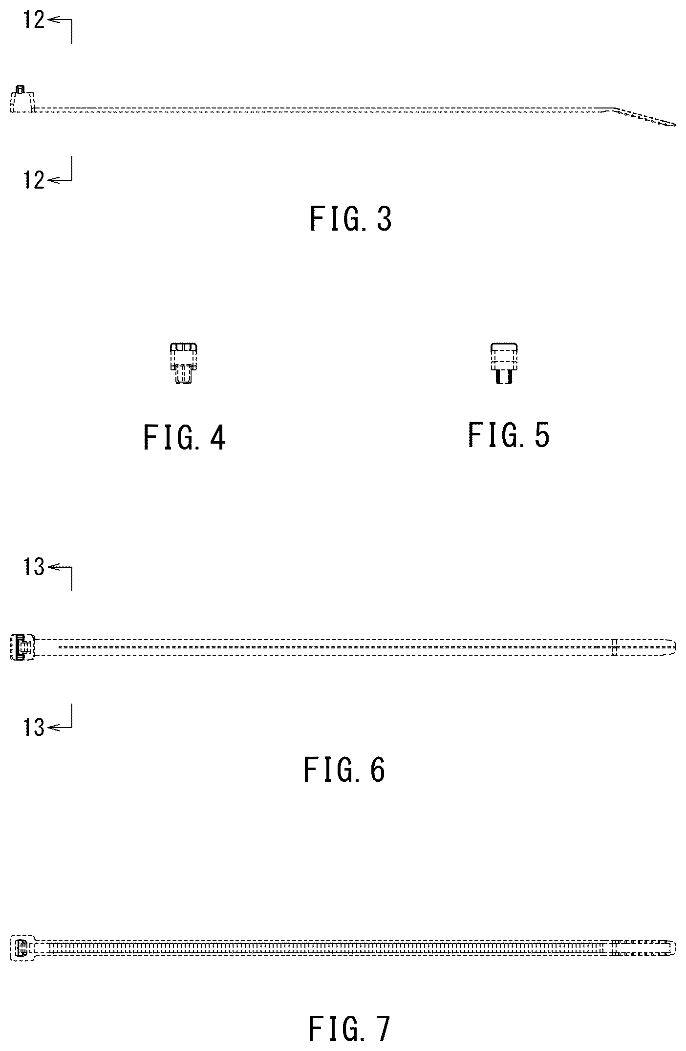 Patent USD1100634 Figure 2 – Cable tie