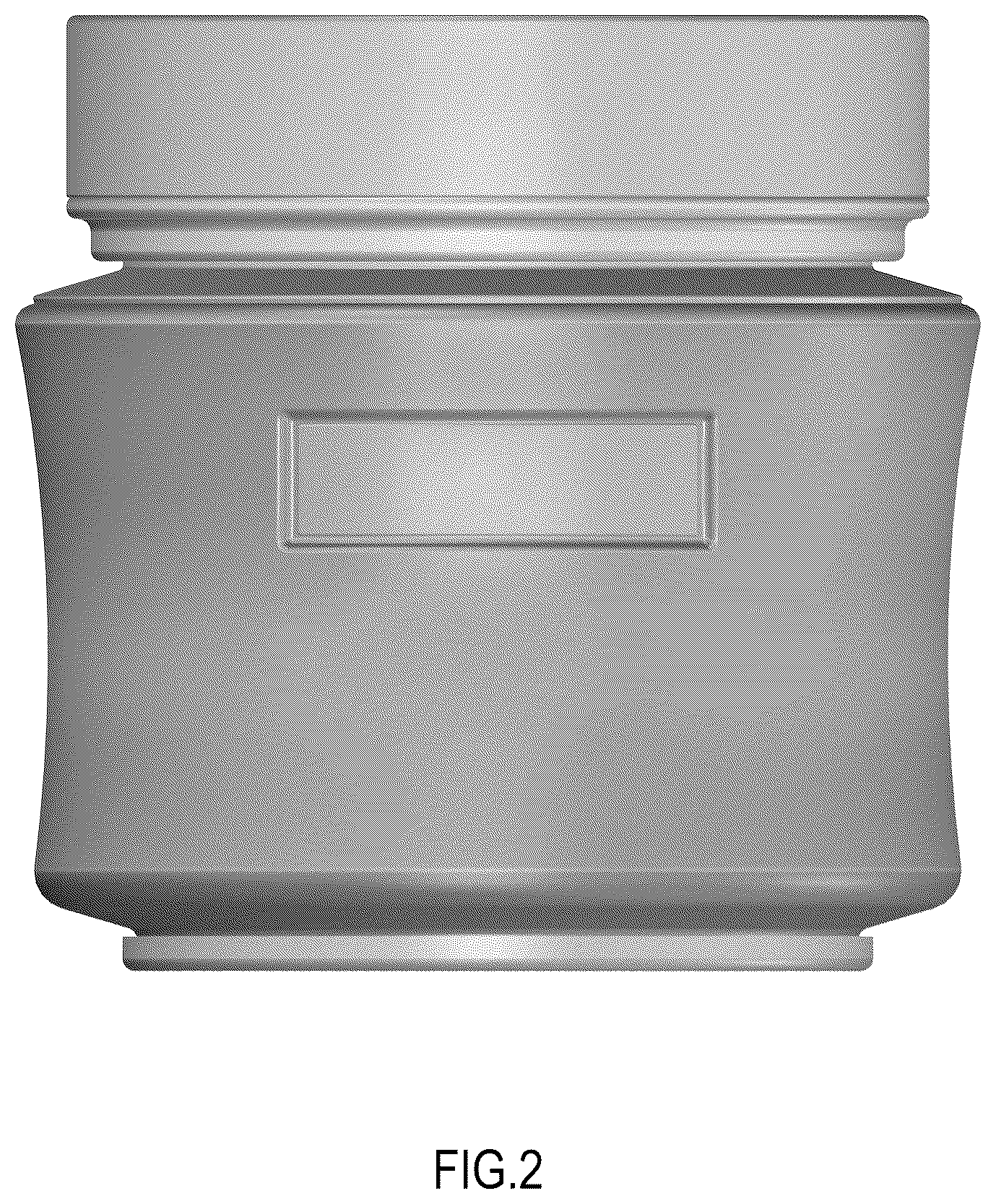 Patent USD1100673 Figure 2 – Cosmetics container
