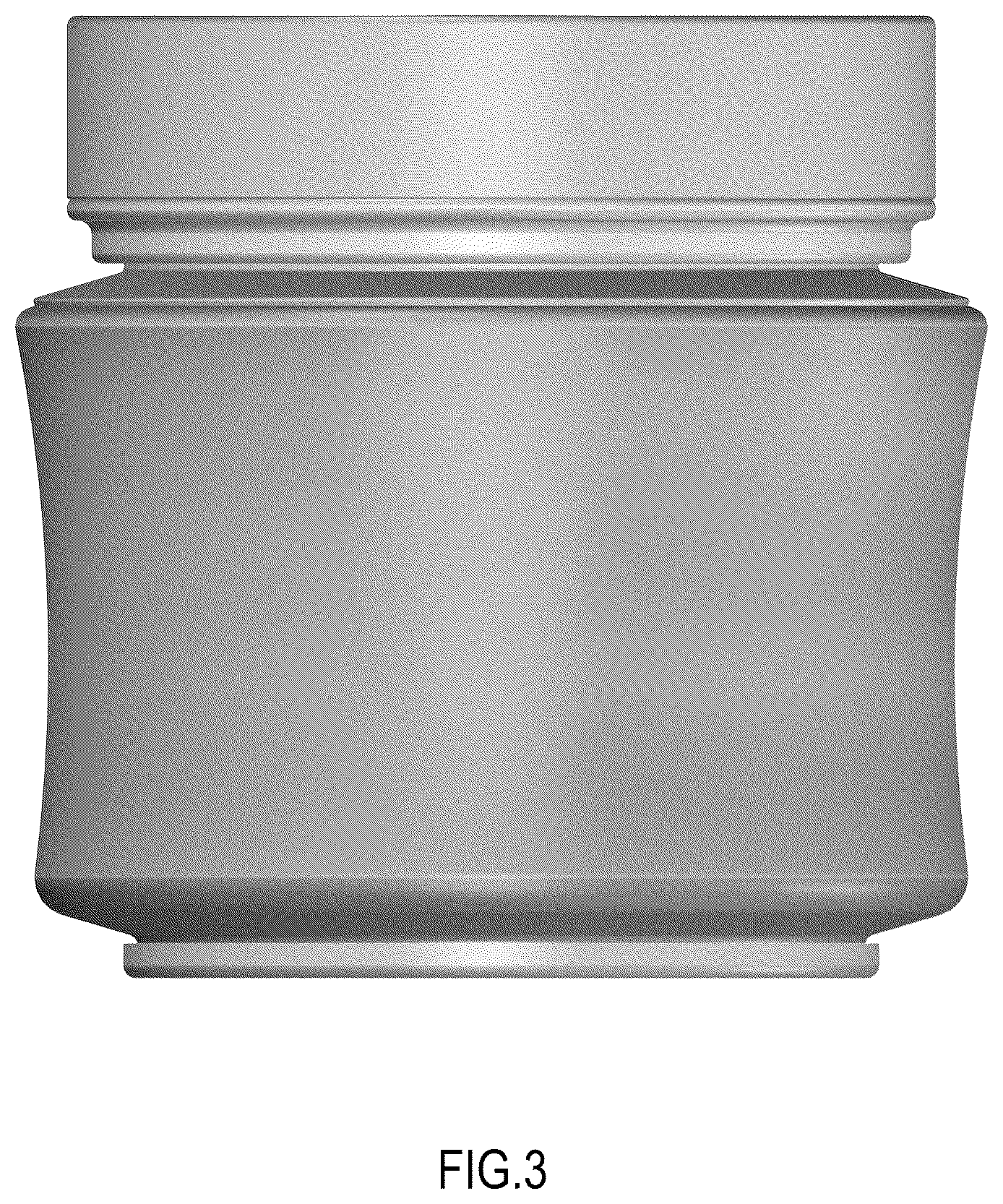 Patent USD1100673 Figure 3 – Cosmetics container