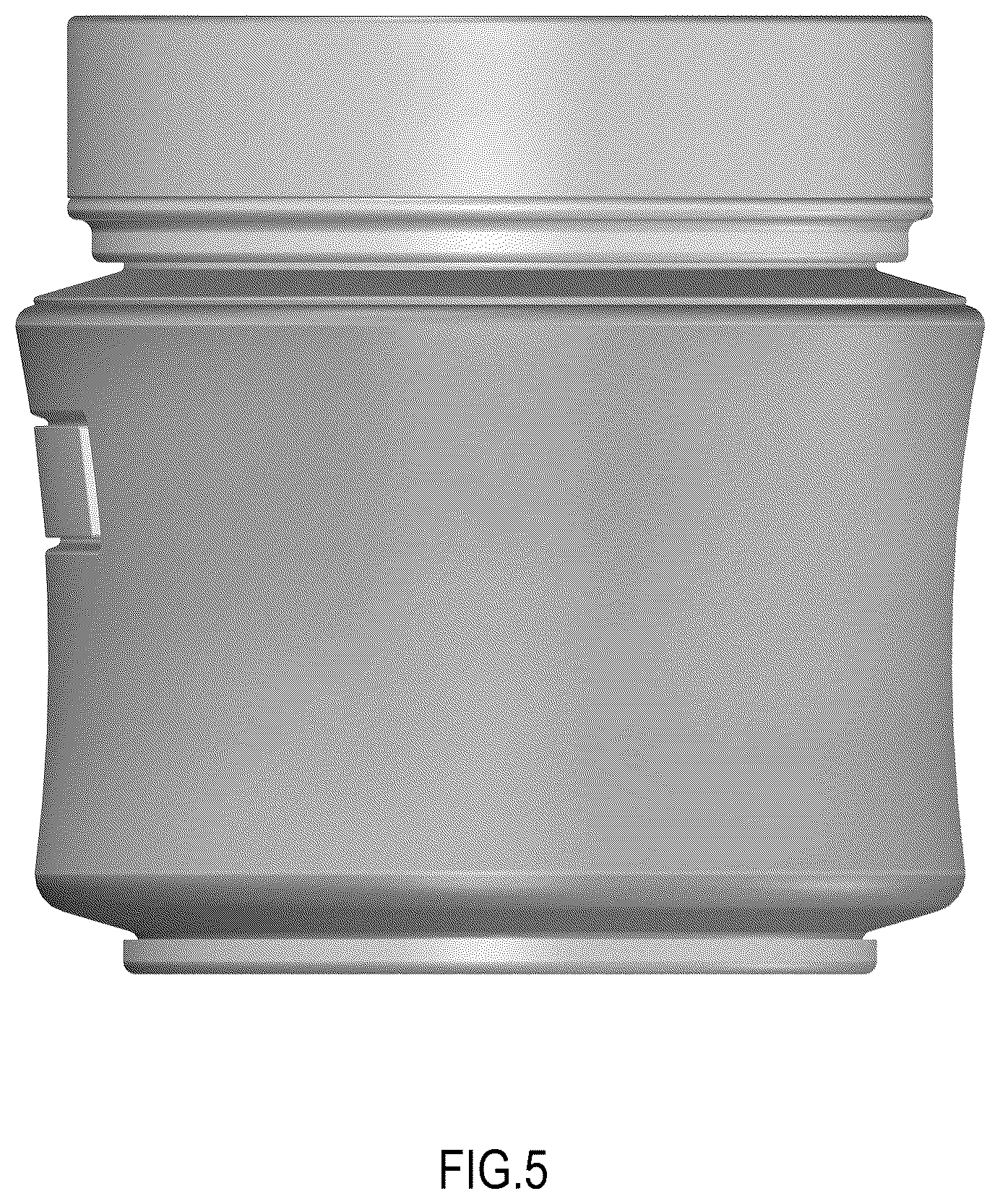 Patent USD1100673 Figure 5 – Cosmetics container