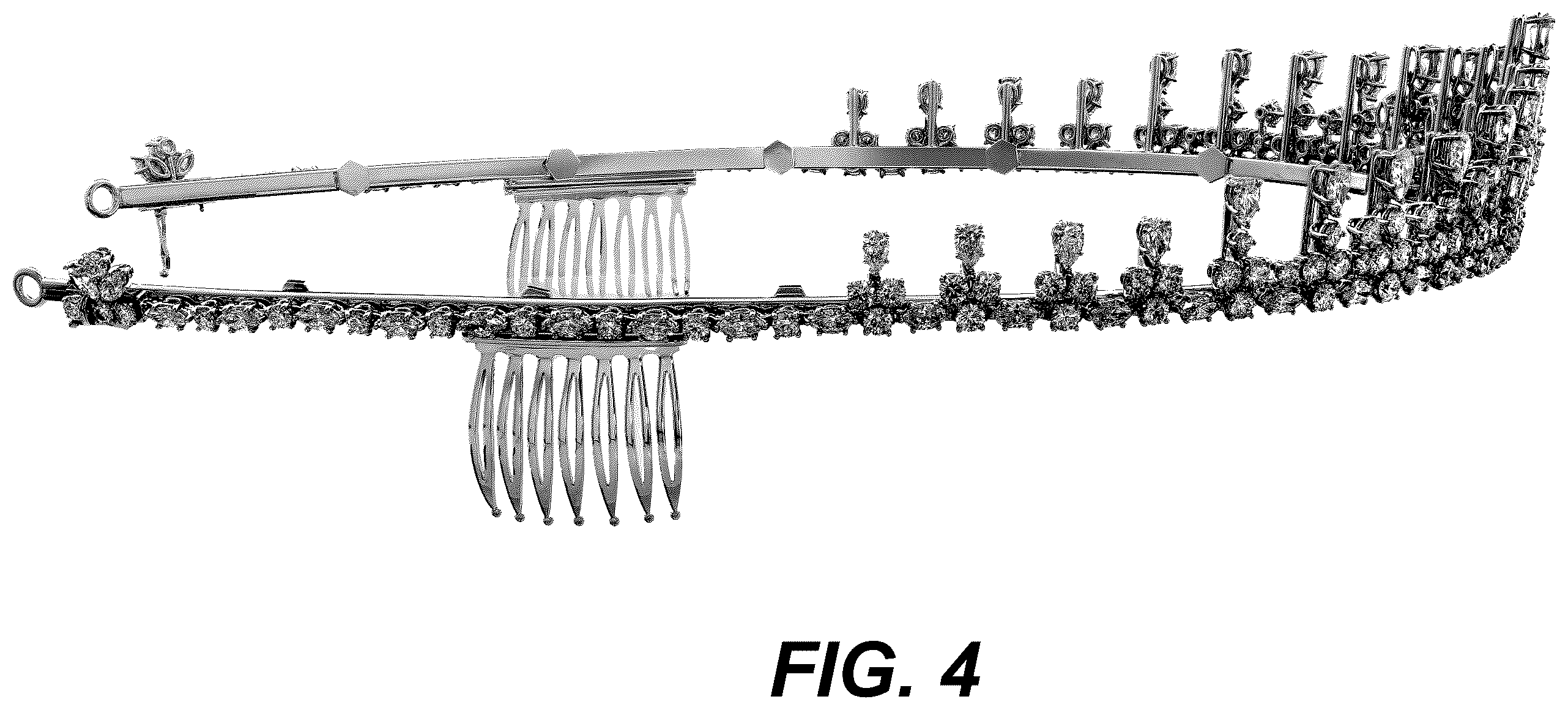 Patent USD1100707 Figure 4 – Tiara