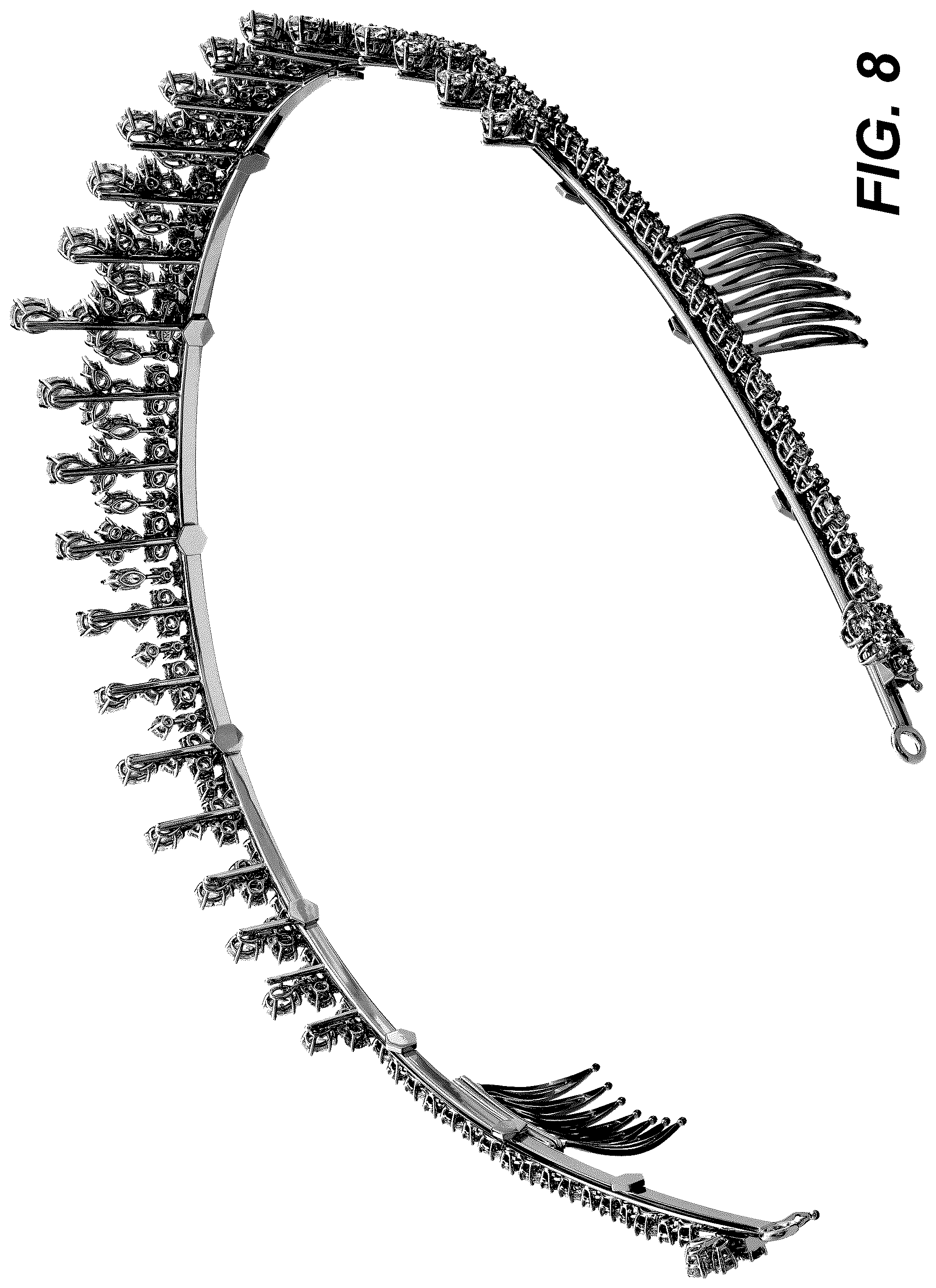 Patent USD1100707 Figure 8 – Tiara