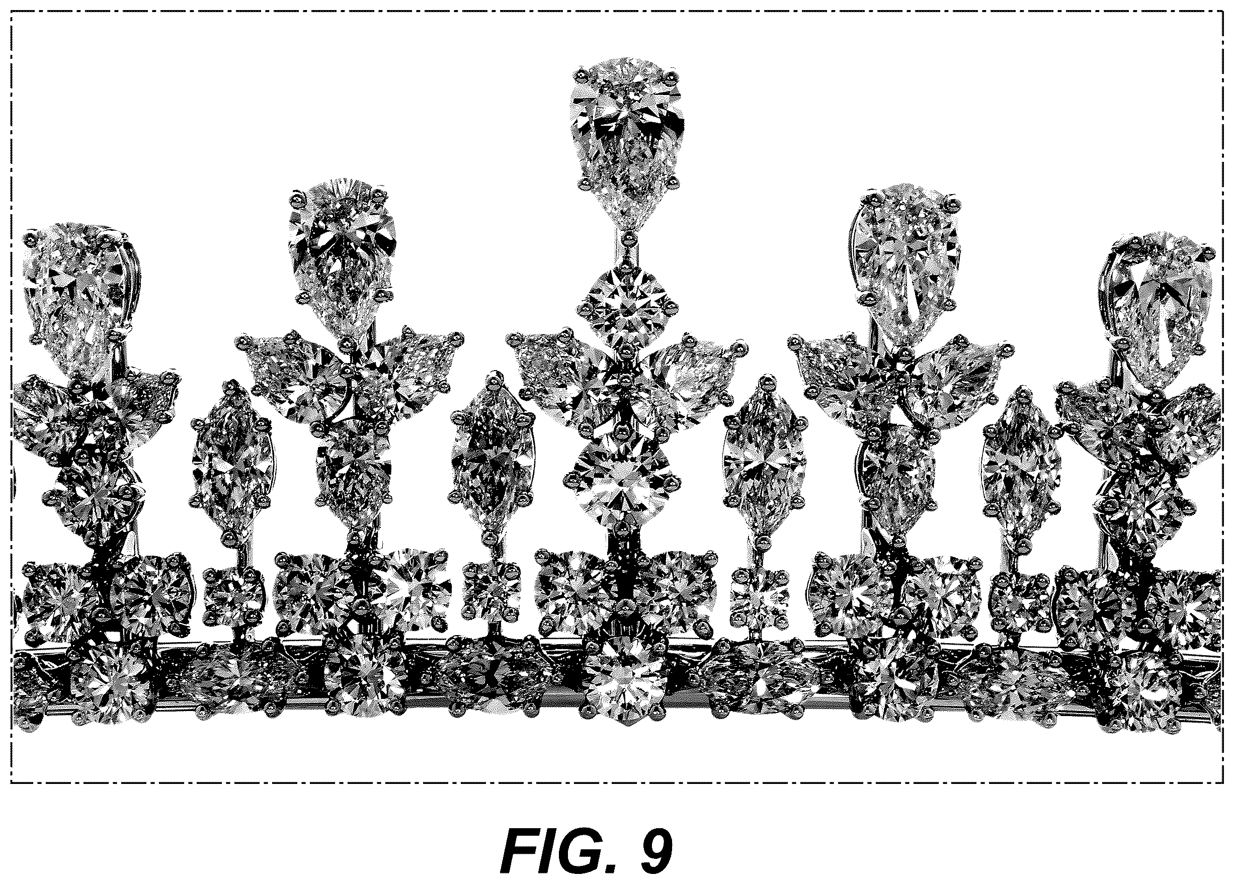 Patent USD1100707 Figure 9 – Tiara