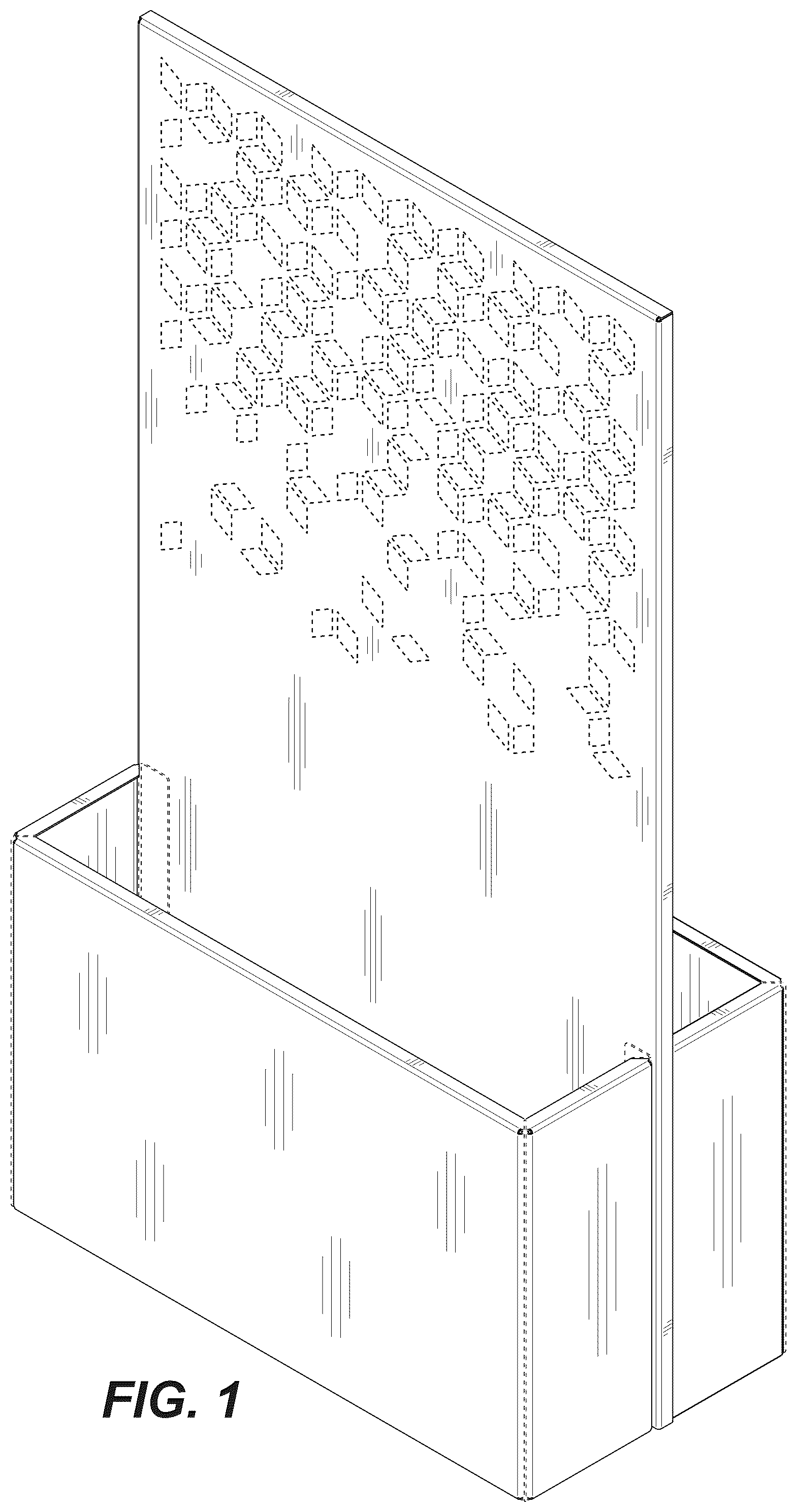 Patent USD1100728 Figure 1 – Double-sided planter