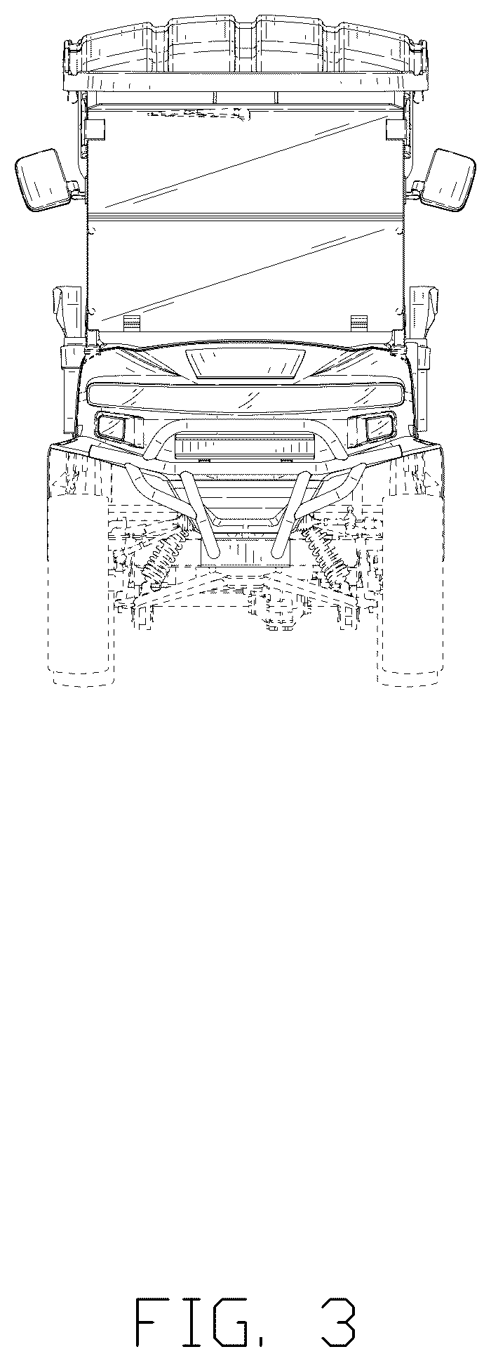 Patent USD1100742 Figure 3 – Golf cart