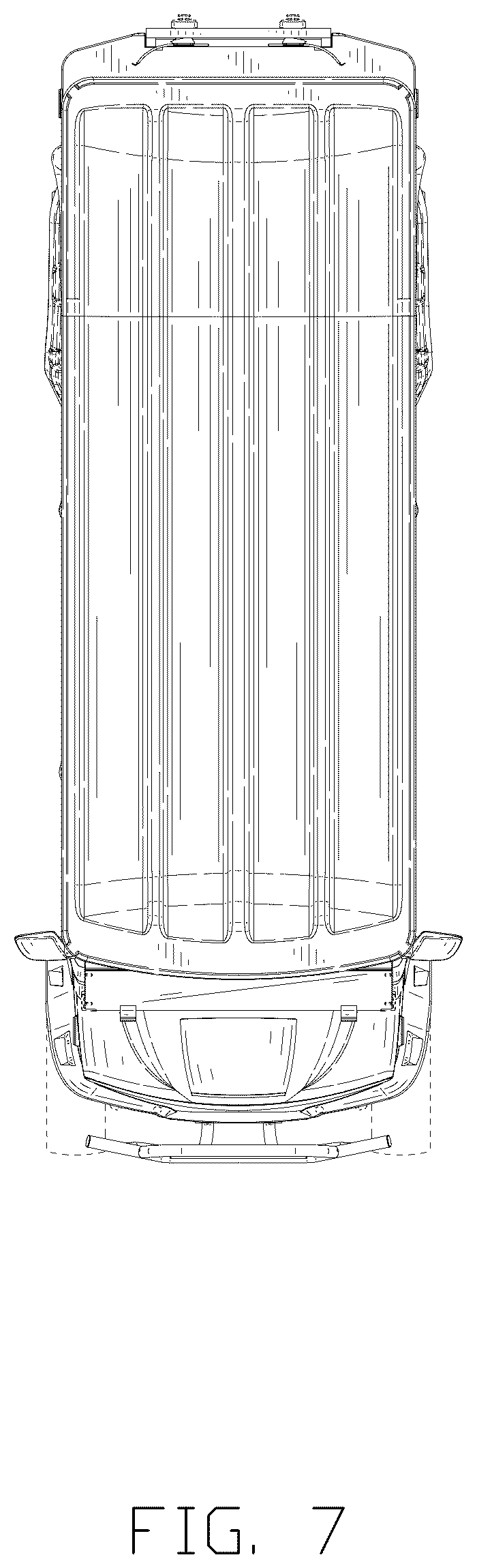 Patent USD1100742 Figure 7 – Golf cart