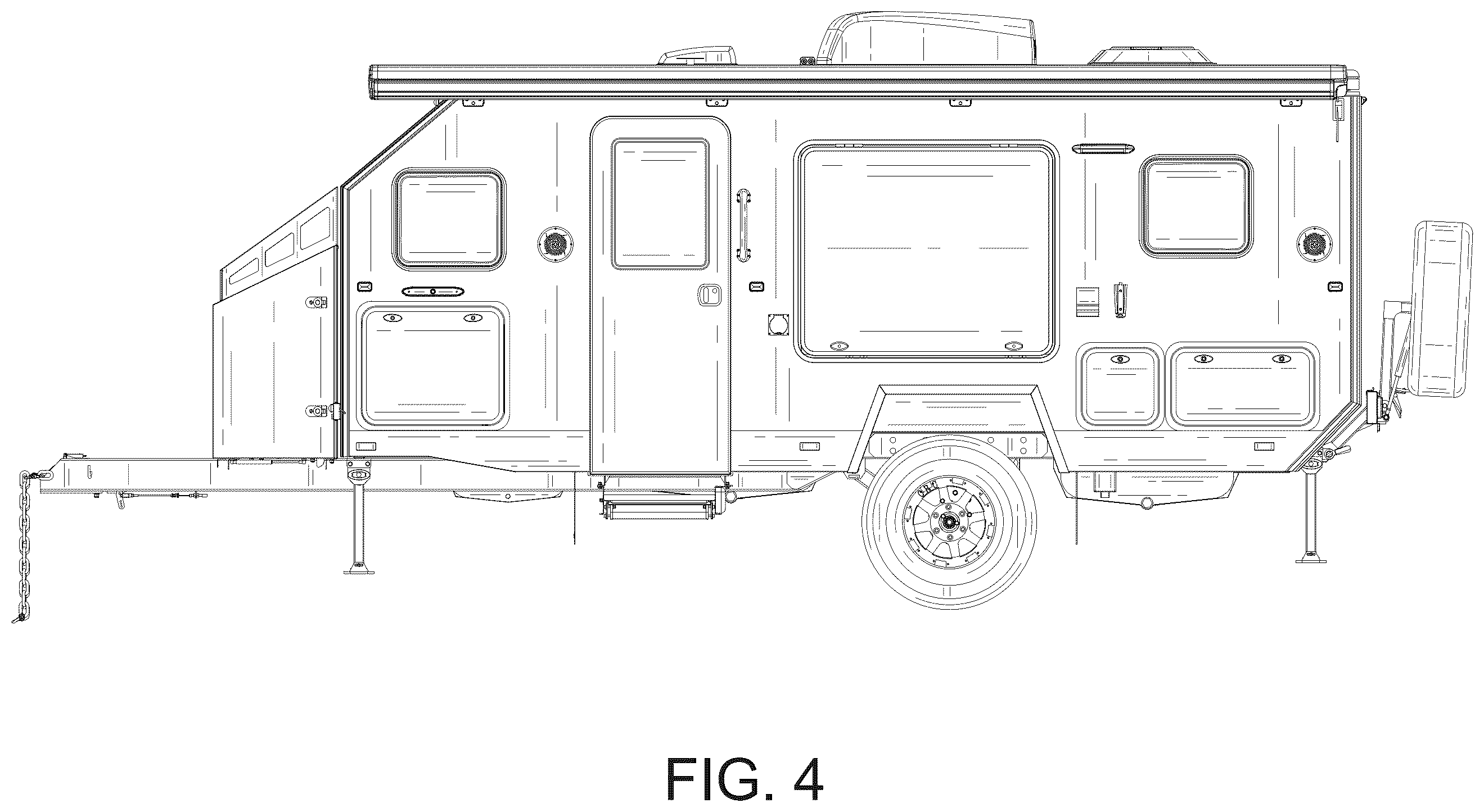 Patent USD1100747 Figure 4 – Recreational vehicle