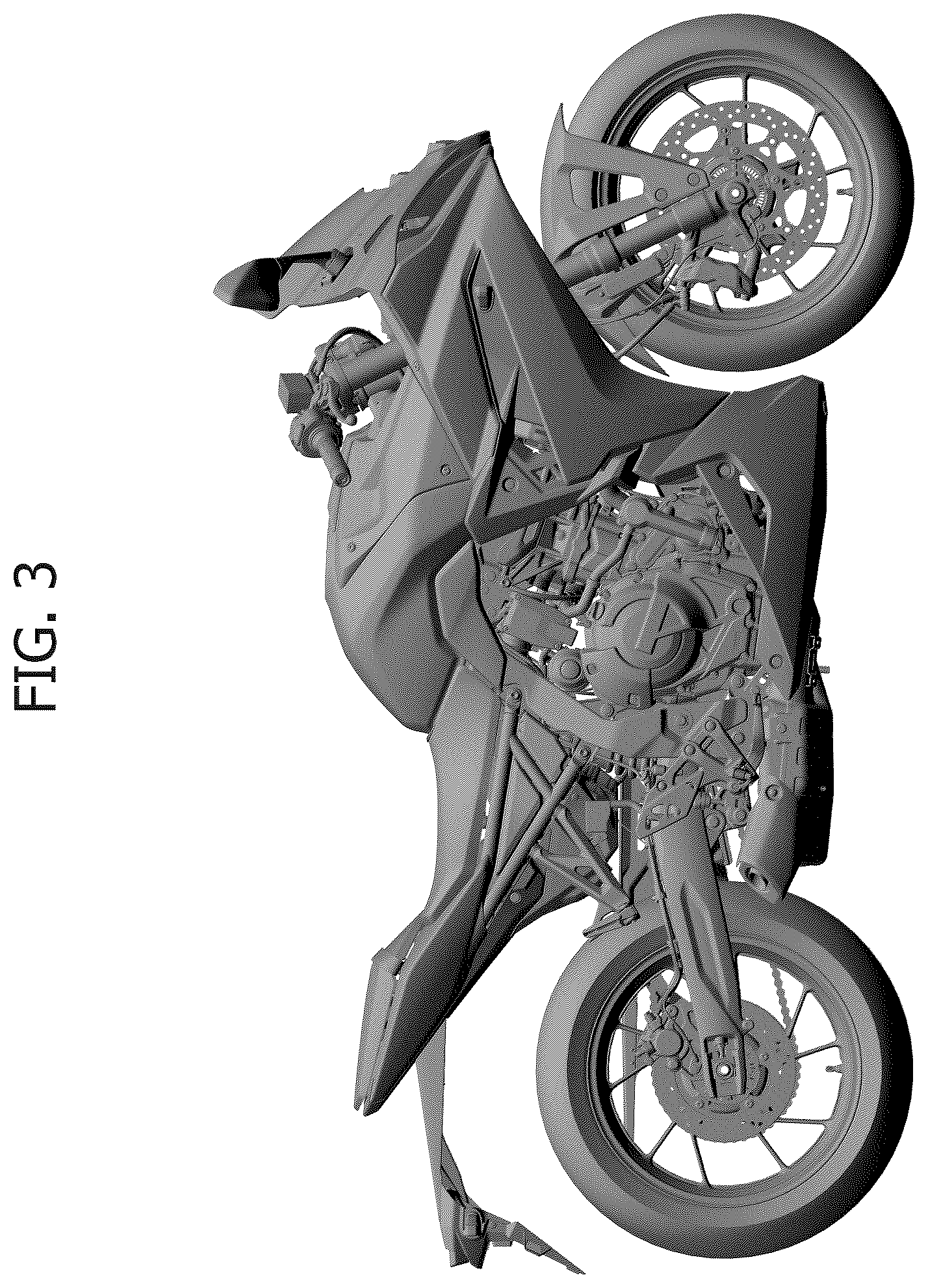 Patent USD1100750 Figure 3 – Motorcycle