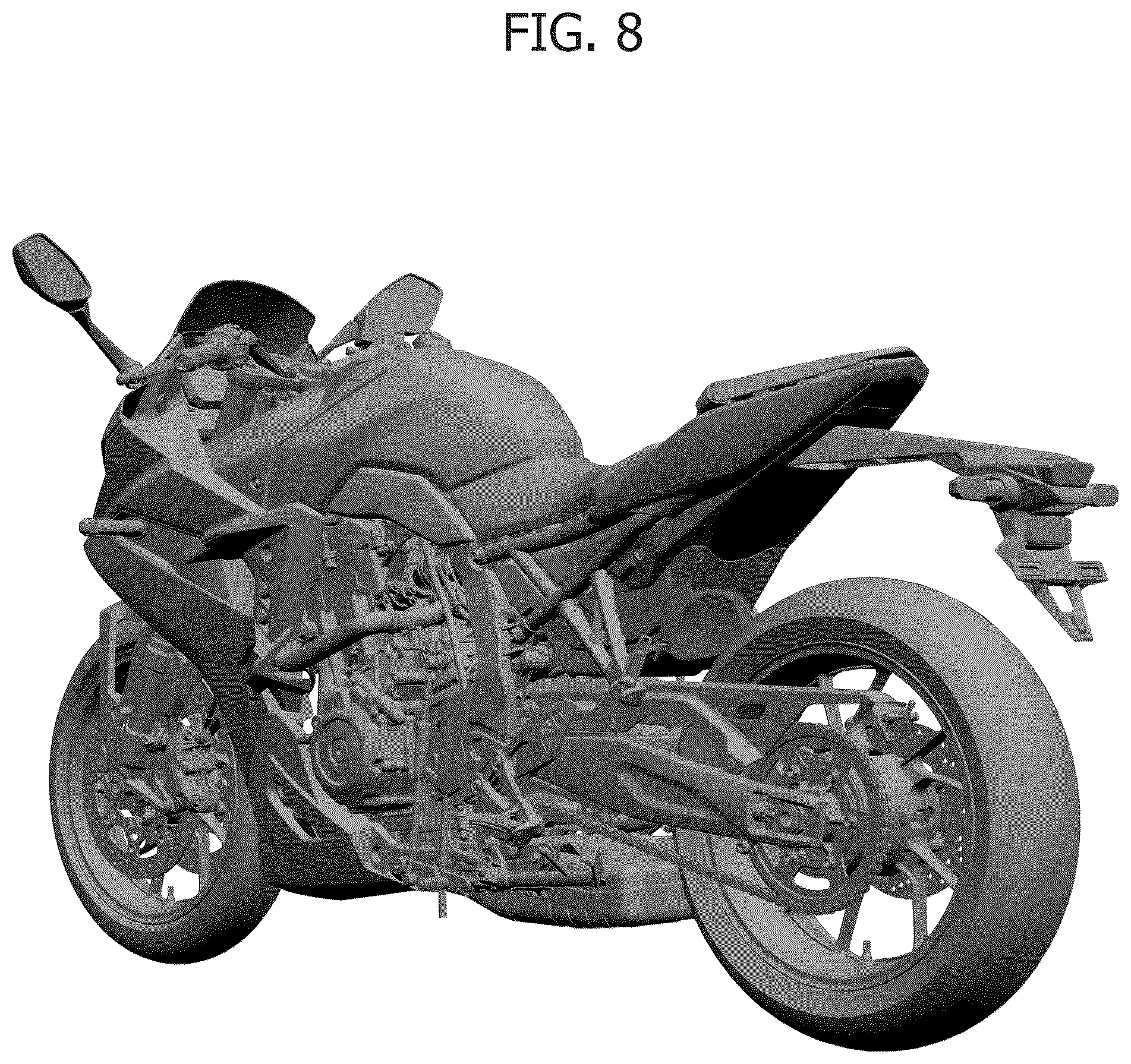 Patent USD1100750 Figure 8 – Motorcycle