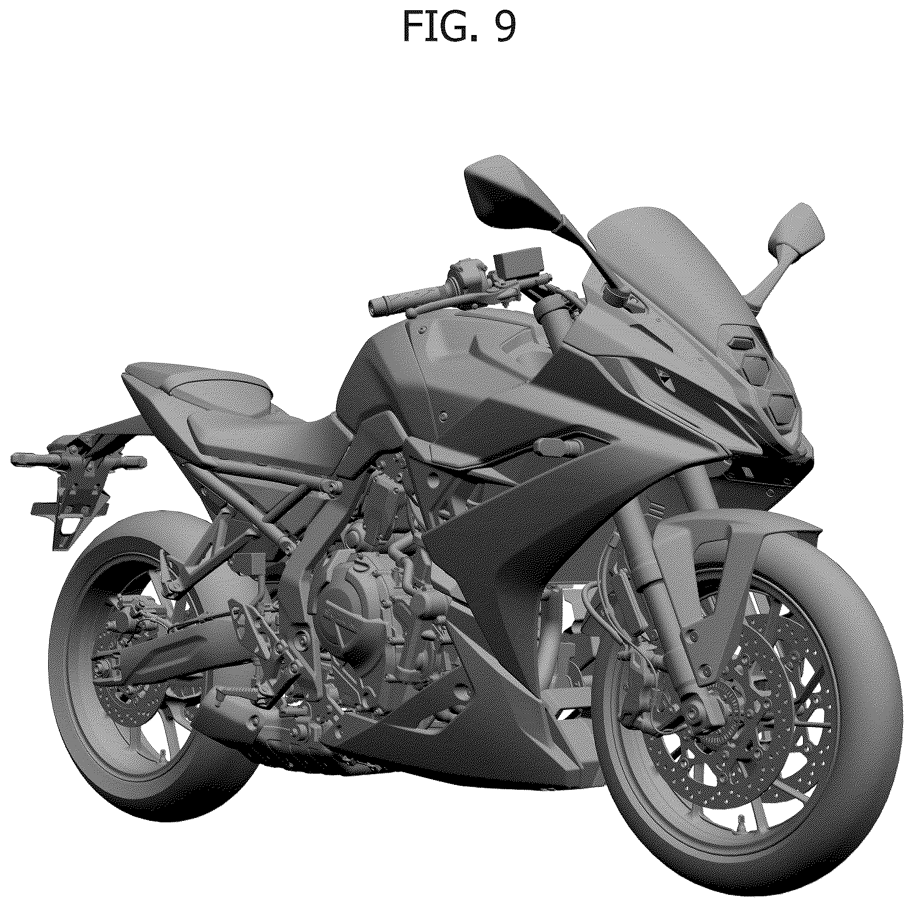 Patent USD1100750 Figure 9 – Motorcycle