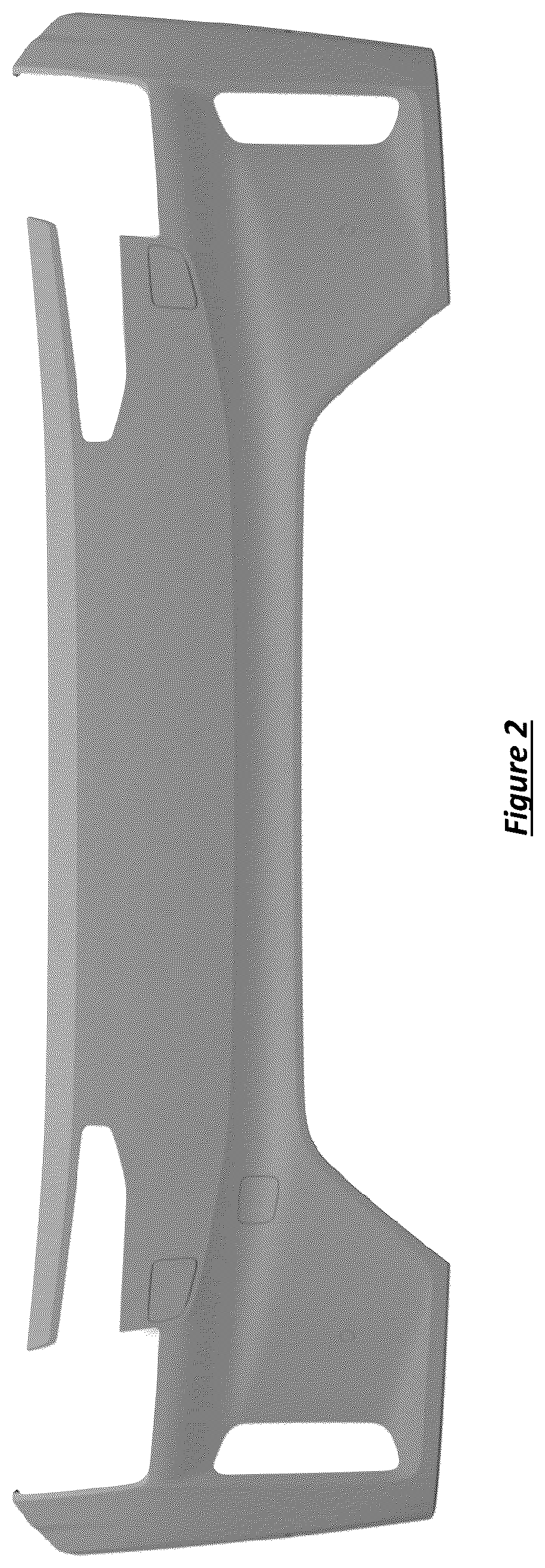 Patent USD1100756 Figure 2 – Front bumper