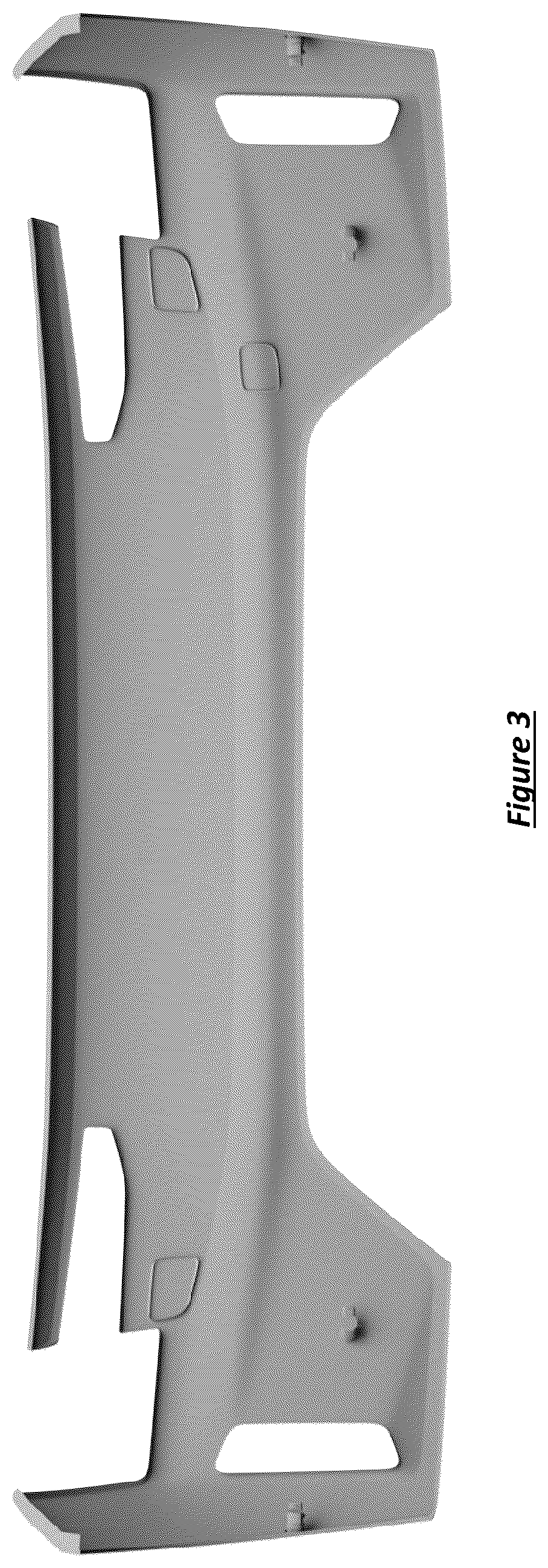 Patent USD1100756 Figure 3 – Front bumper