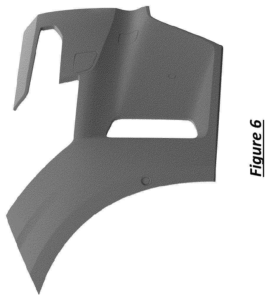 Patent USD1100756 Figure 6 – Front bumper