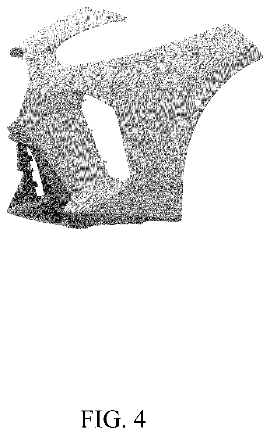 Patent USD1100761 Figure 4 – Front bumper for a vehicle