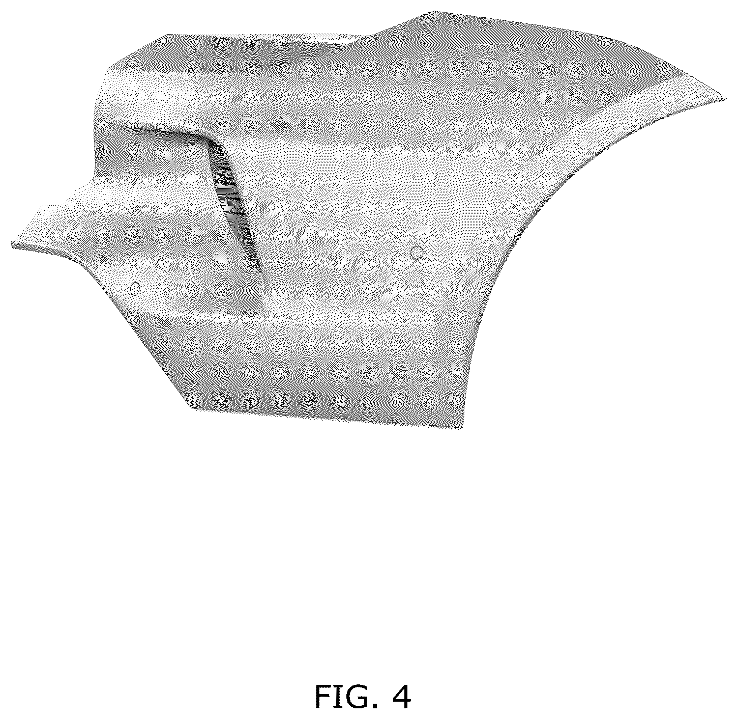 Patent USD1100764 Figure 4 – Rear bumper for a vehicle