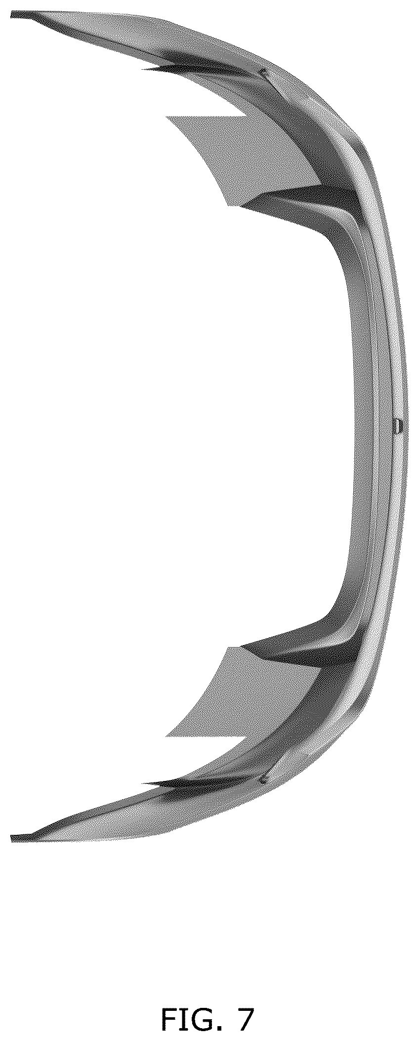 Patent USD1100764 Figure 7 – Rear bumper for a vehicle