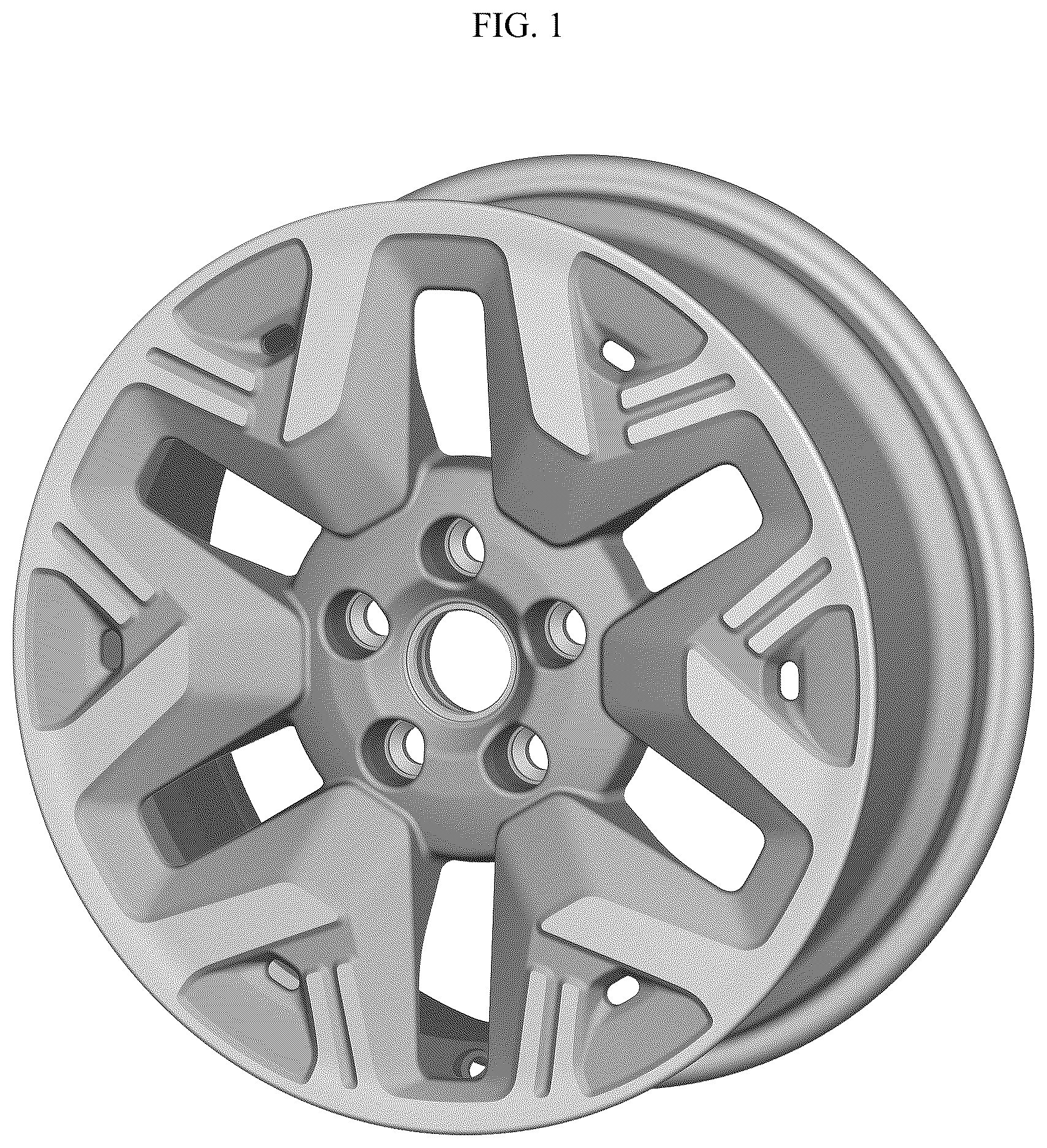Patent USD1100778 Figure 1 – Wheel for an automobile