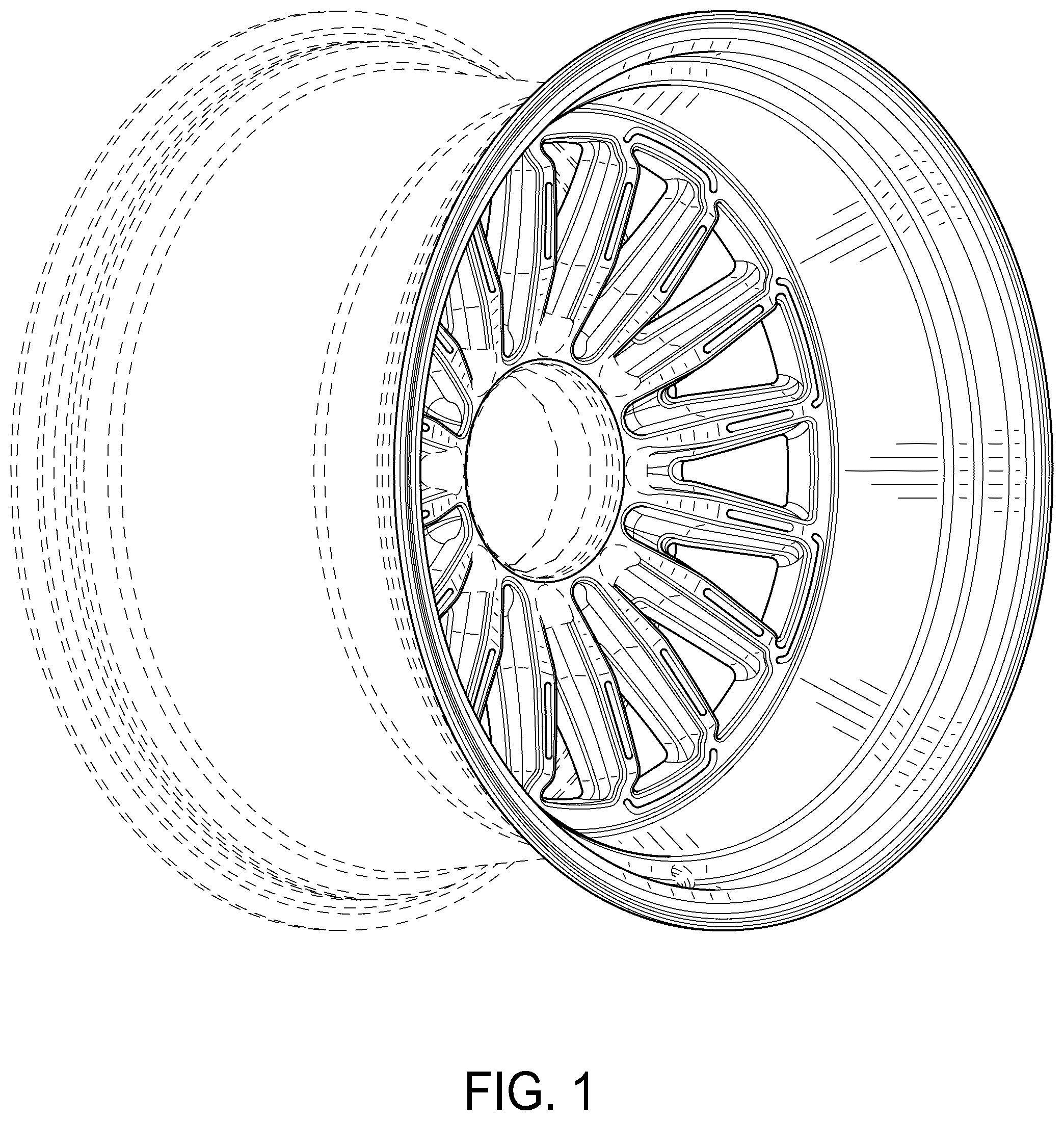 Patent USD1100780 — Vehicle wheel front face — Figure 1