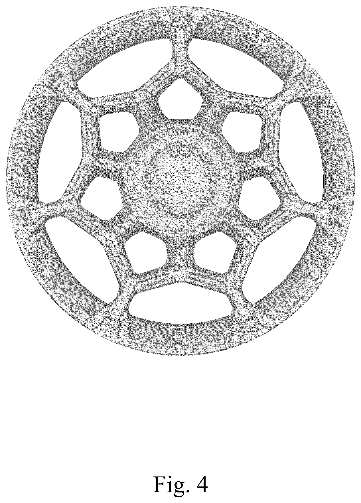 Patent USD1100781 Figure 4 – Vehicle wheel, toy vehicle wheel, and/or replicas thereof