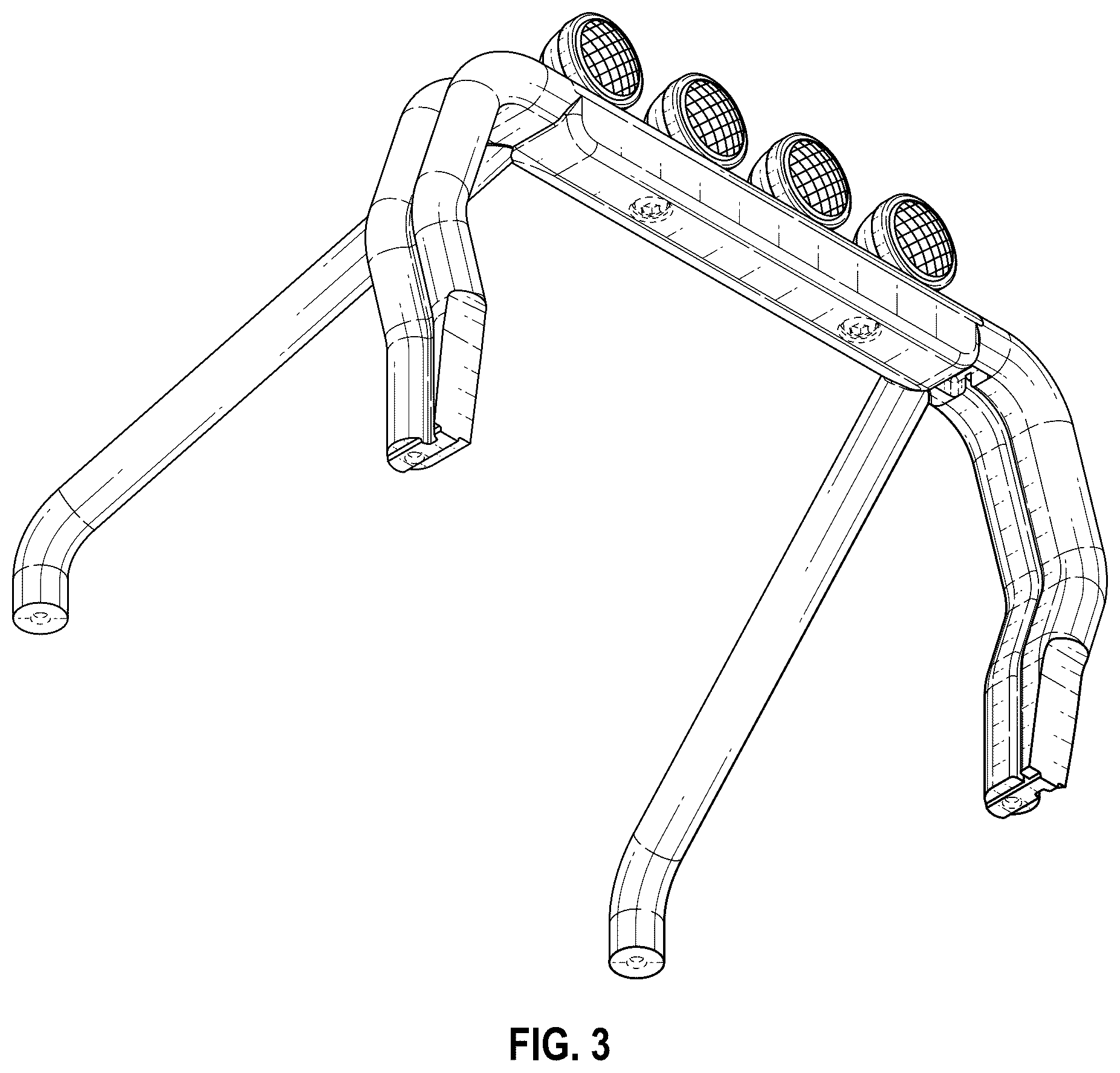 Patent USD1100787 Figure 3 – Model vehicle rollbar