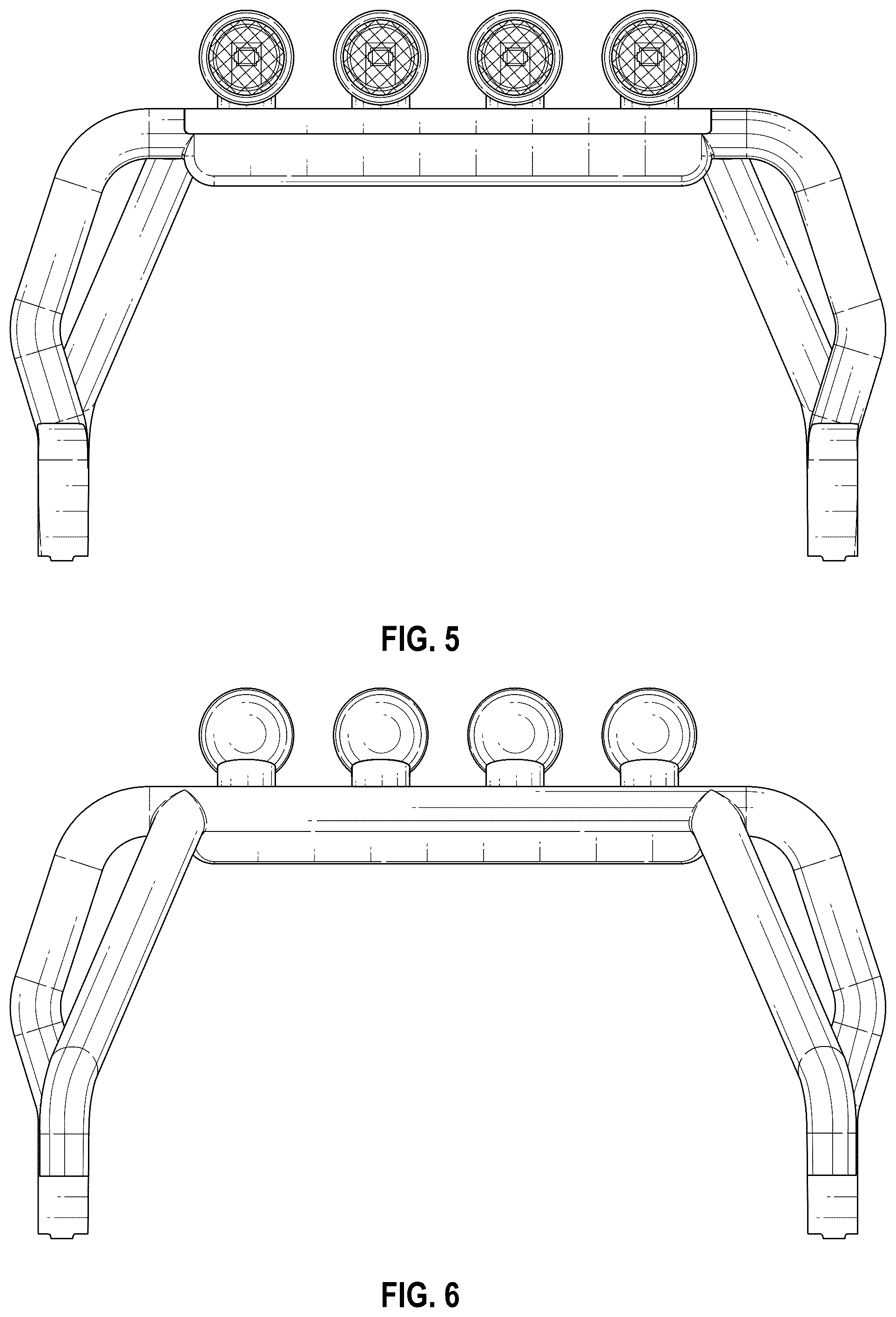 Patent USD1100787 Figure 5 – Model vehicle rollbar