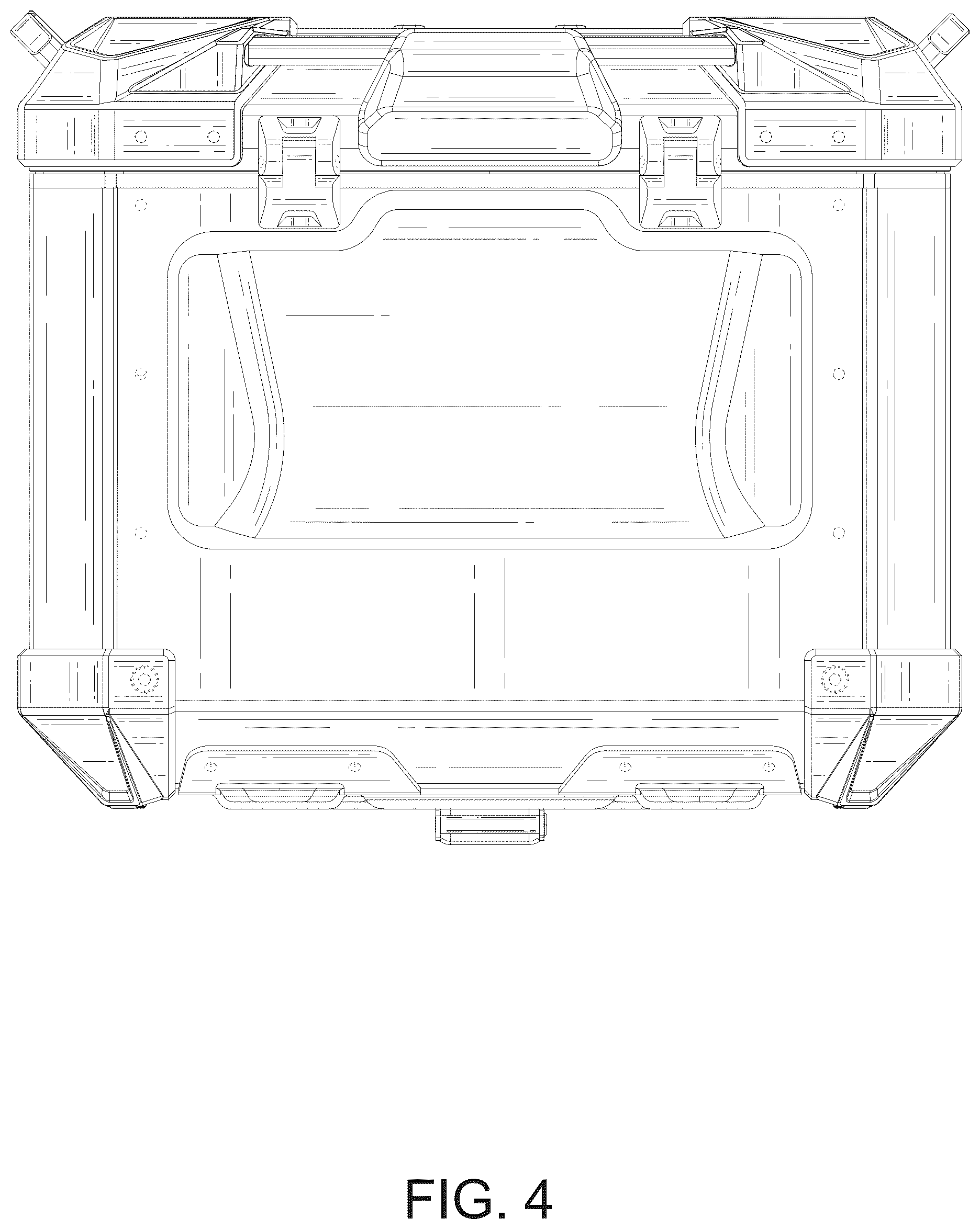Patent USD1100798 Figure 4 – Motorcycle trunk
