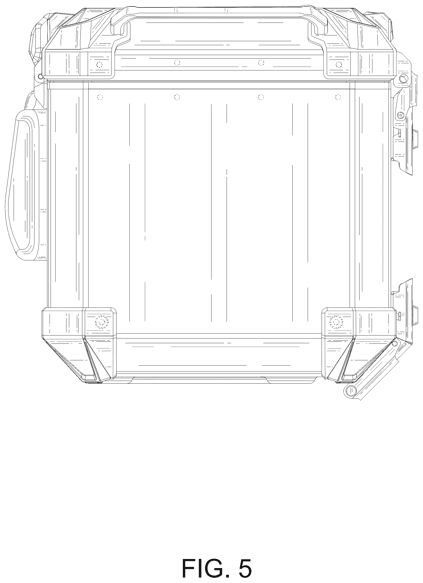 Patent USD1100798 Figure 5 – Motorcycle trunk