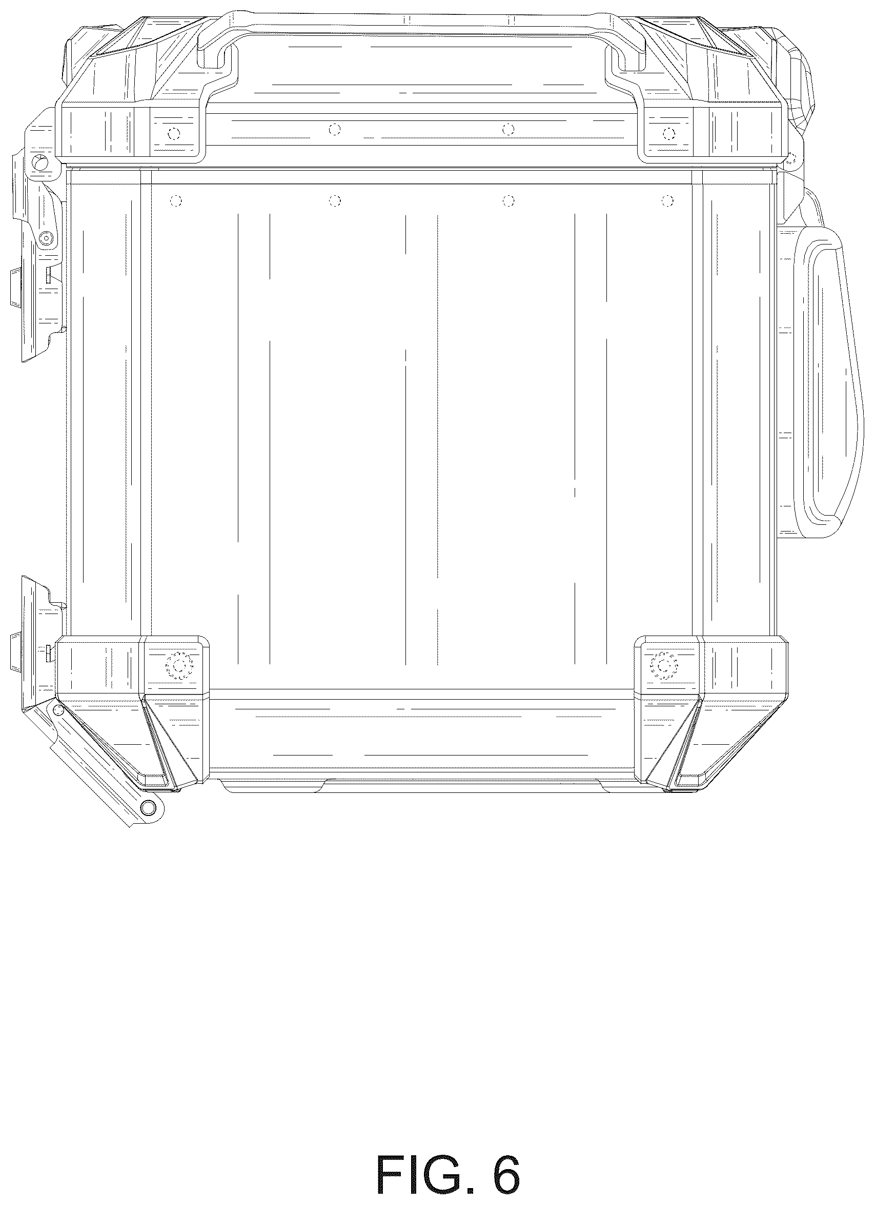 Patent USD1100798 Figure 6 – Motorcycle trunk