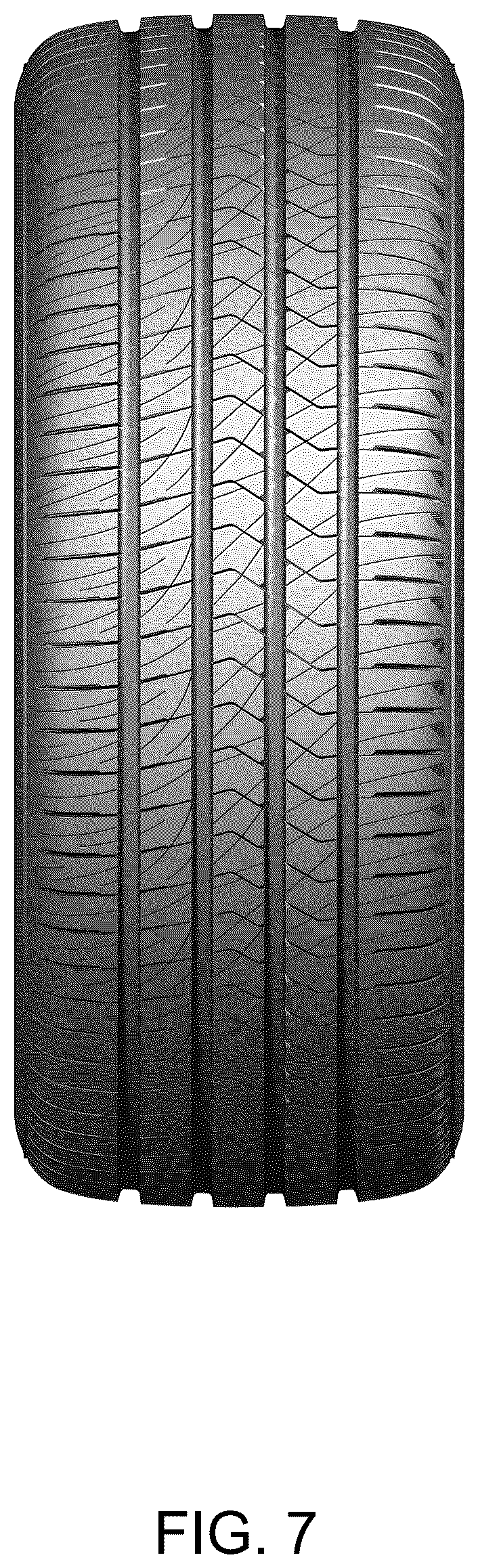 Patent USD1100802 Figure 7 – Tire
